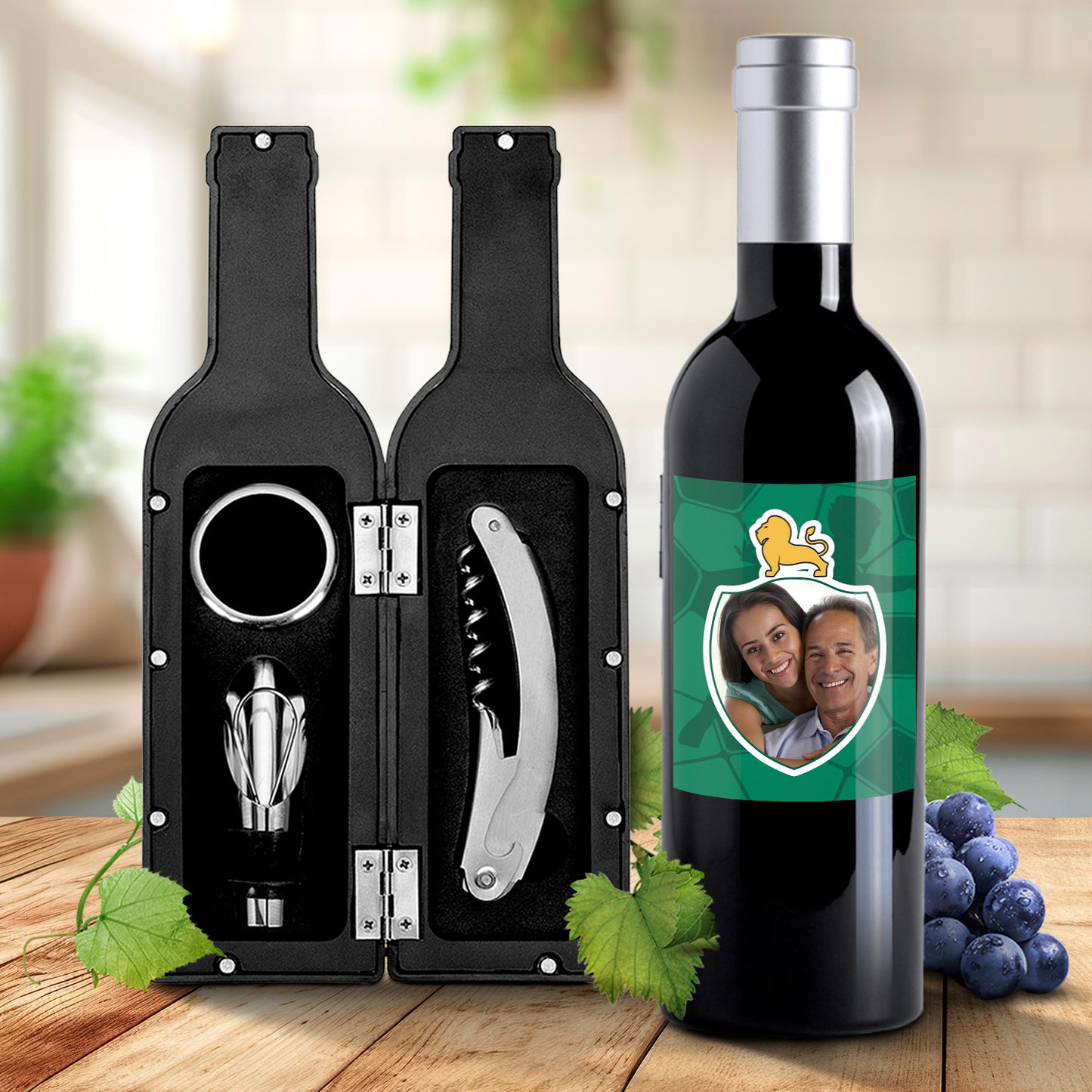 Kit de vinho "FotoClube"