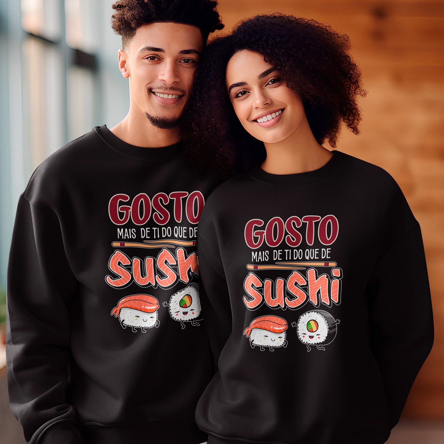 Camisola "Gosto mais de ti do que de sushi"