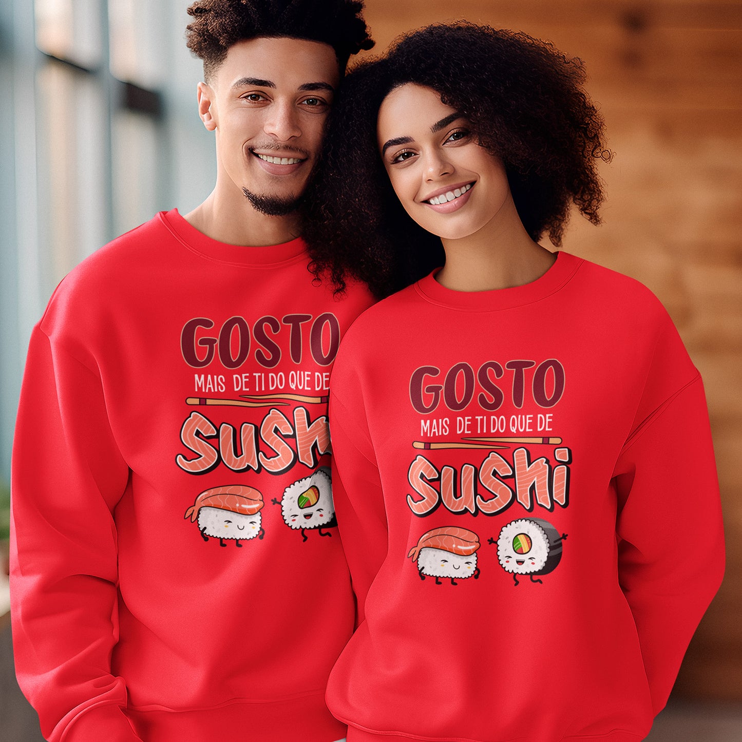 Camisola "Gosto mais de ti do que de sushi"