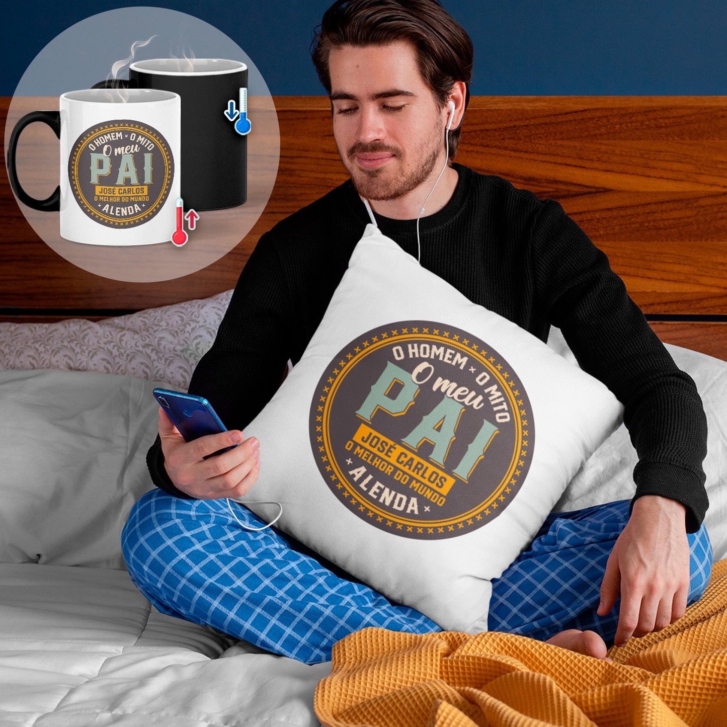 Almofada e/ou Caneca Mágica "A Lenda"