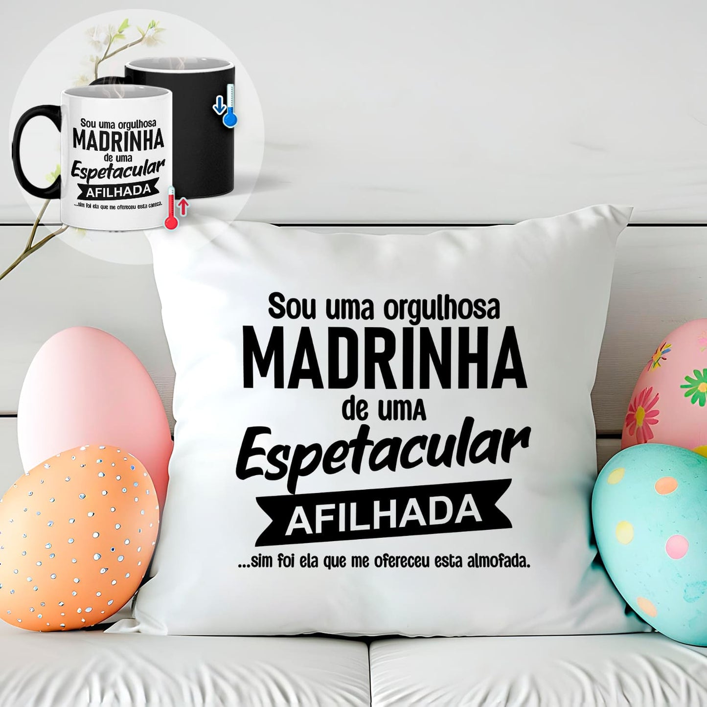 Almofada e/ou Caneca Mágica "Orgulhoso(a)"