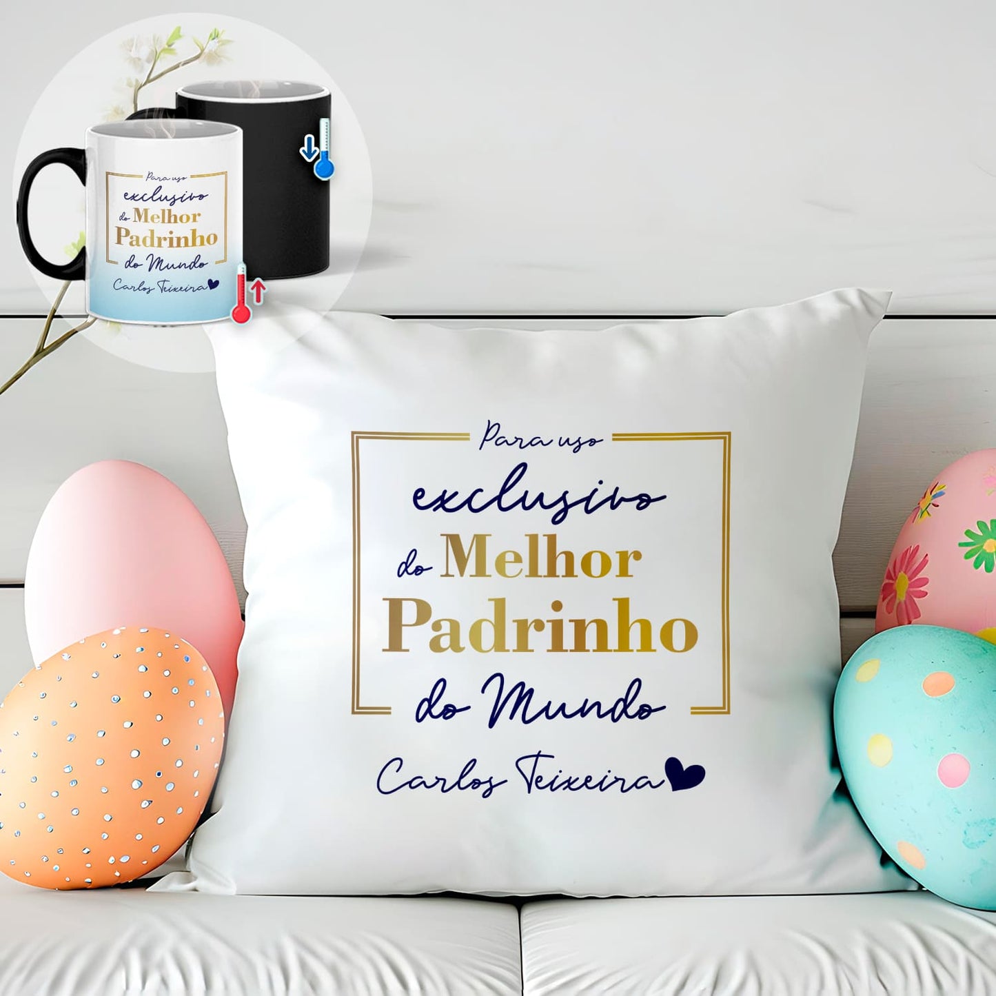 Almofada e/ou Caneca Mágica "Para uso exclusivo"