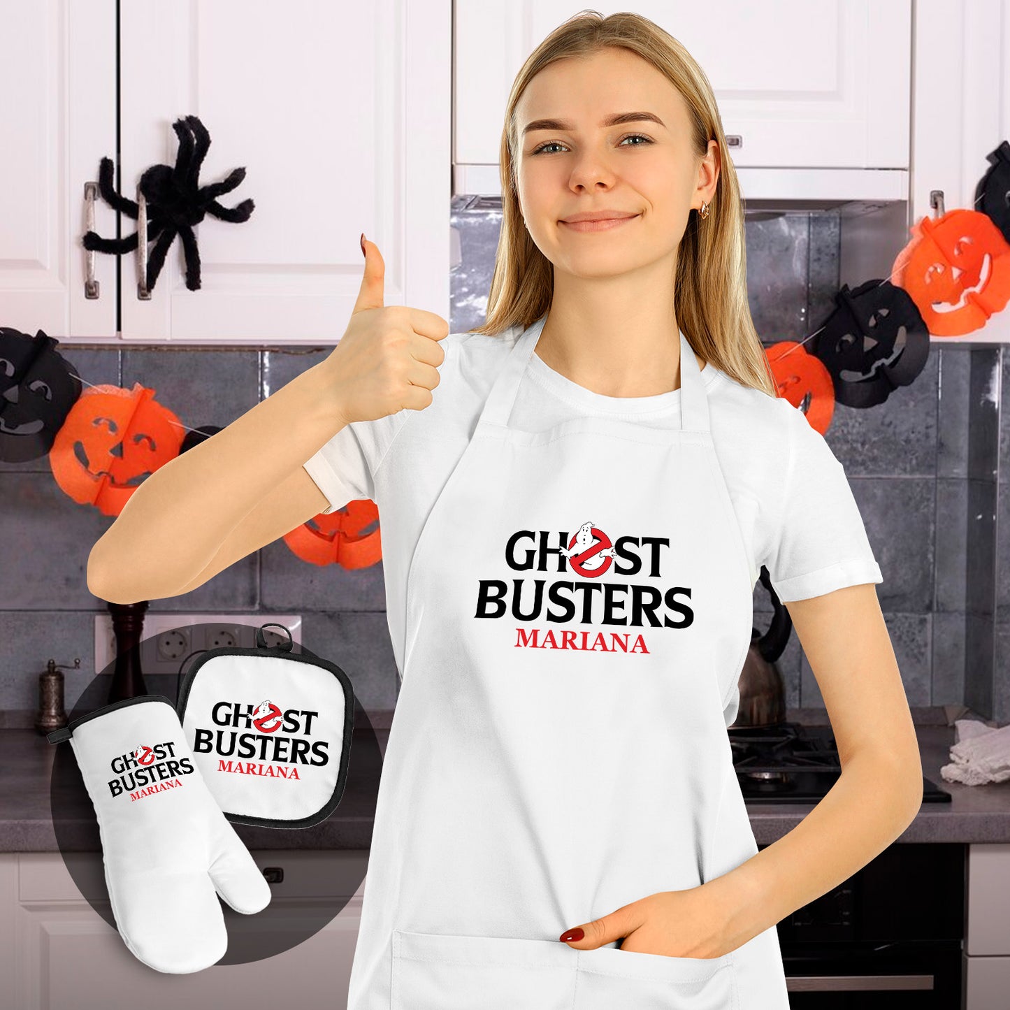 Avental e/ou Luva+Pega "GHOSTBUSTERS"