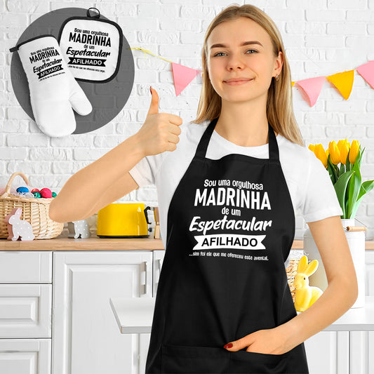 Avental e/ou Luva+Pega "Orgulhoso(a)"