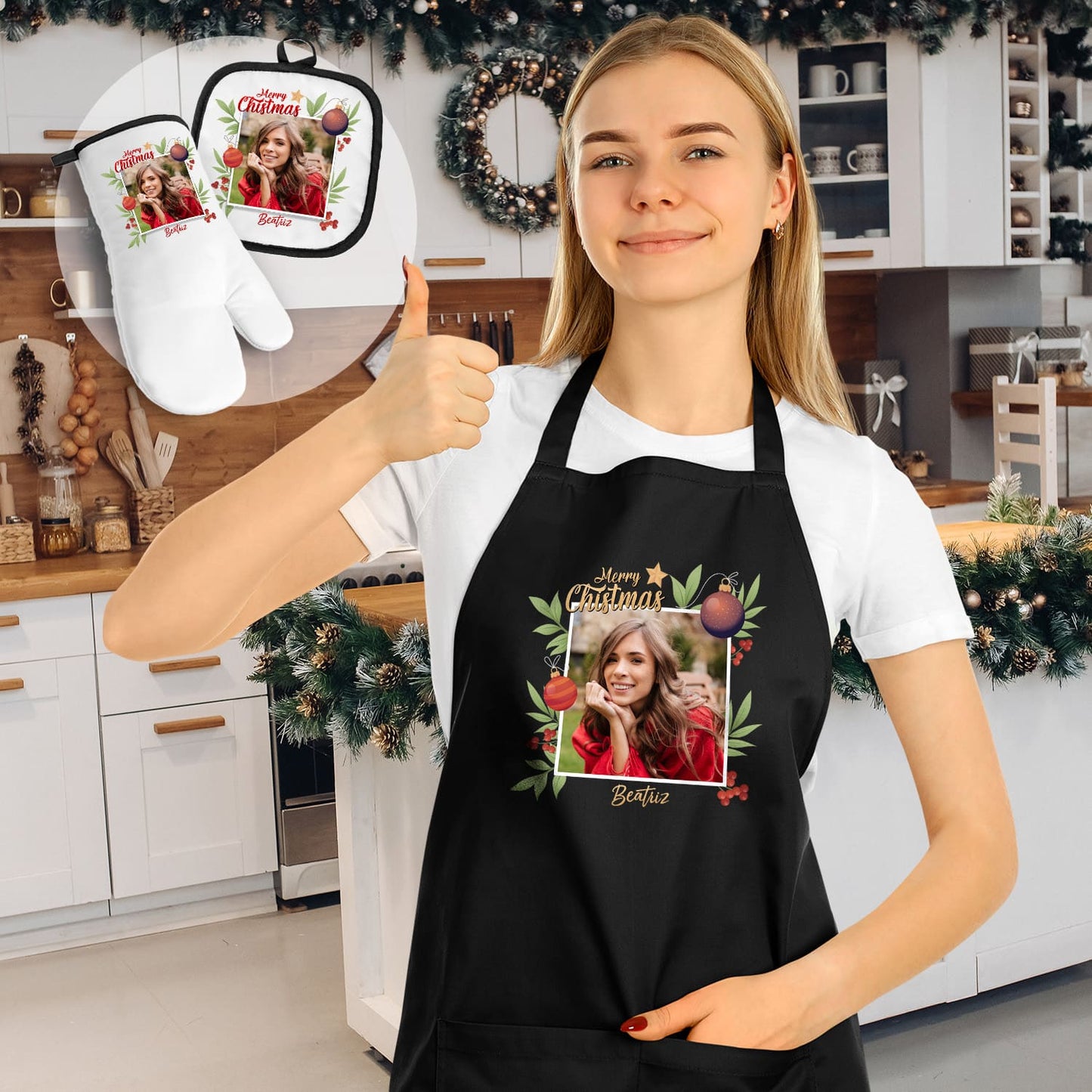 Avental e/ou Luva+Pega "Special Merry Christmas"