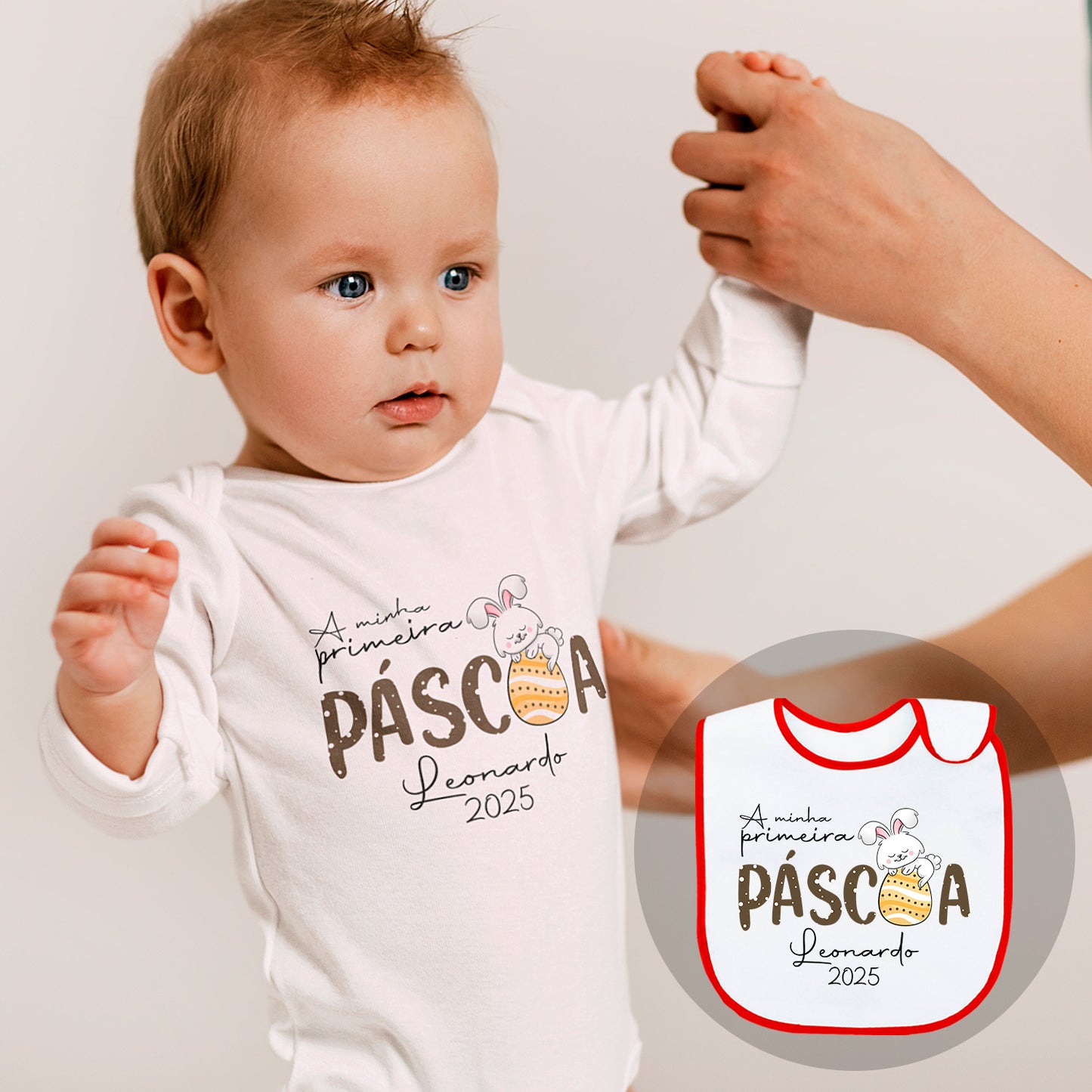 Body e/ou Babete "A minha primeira Páscoa"