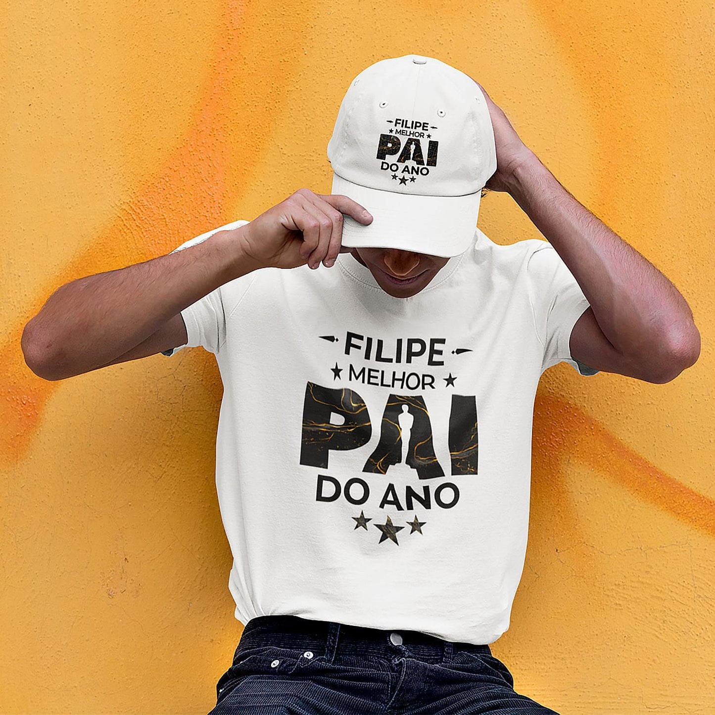 T-shirt e/ou Boné "Óscar: melhor pai do ano"