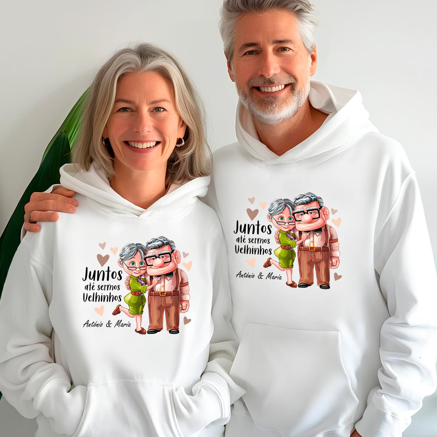 Sweatshirt "Juntos até sermos velhinhos"