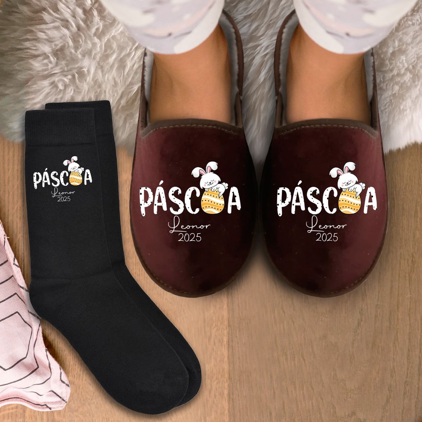 Chinelos e/ou Meias "Páscoa"
