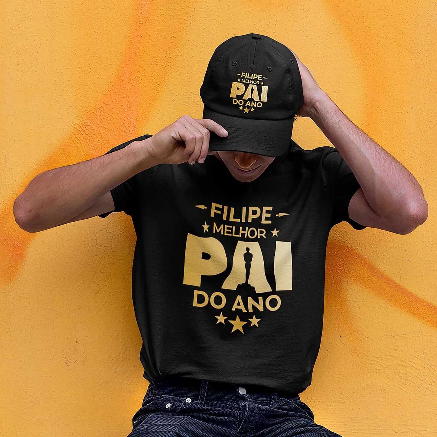 T-shirt e/ou Boné "Óscar: melhor pai do ano"