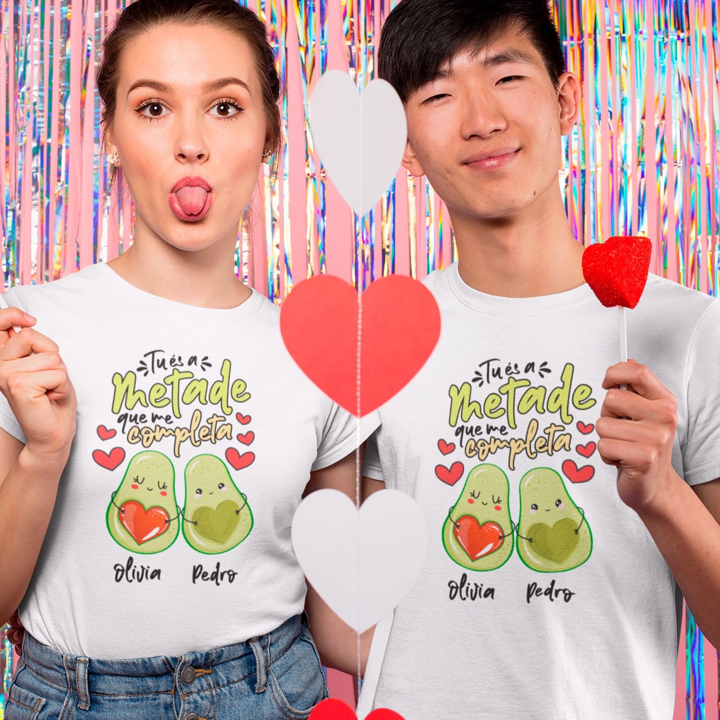 T-shirt "Tu és a metade que me completa"