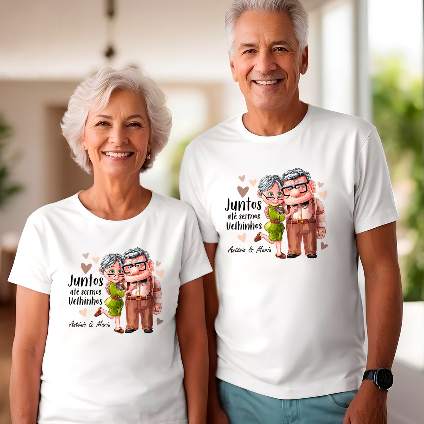 T-shirt "Juntos até sermos velhinhos"