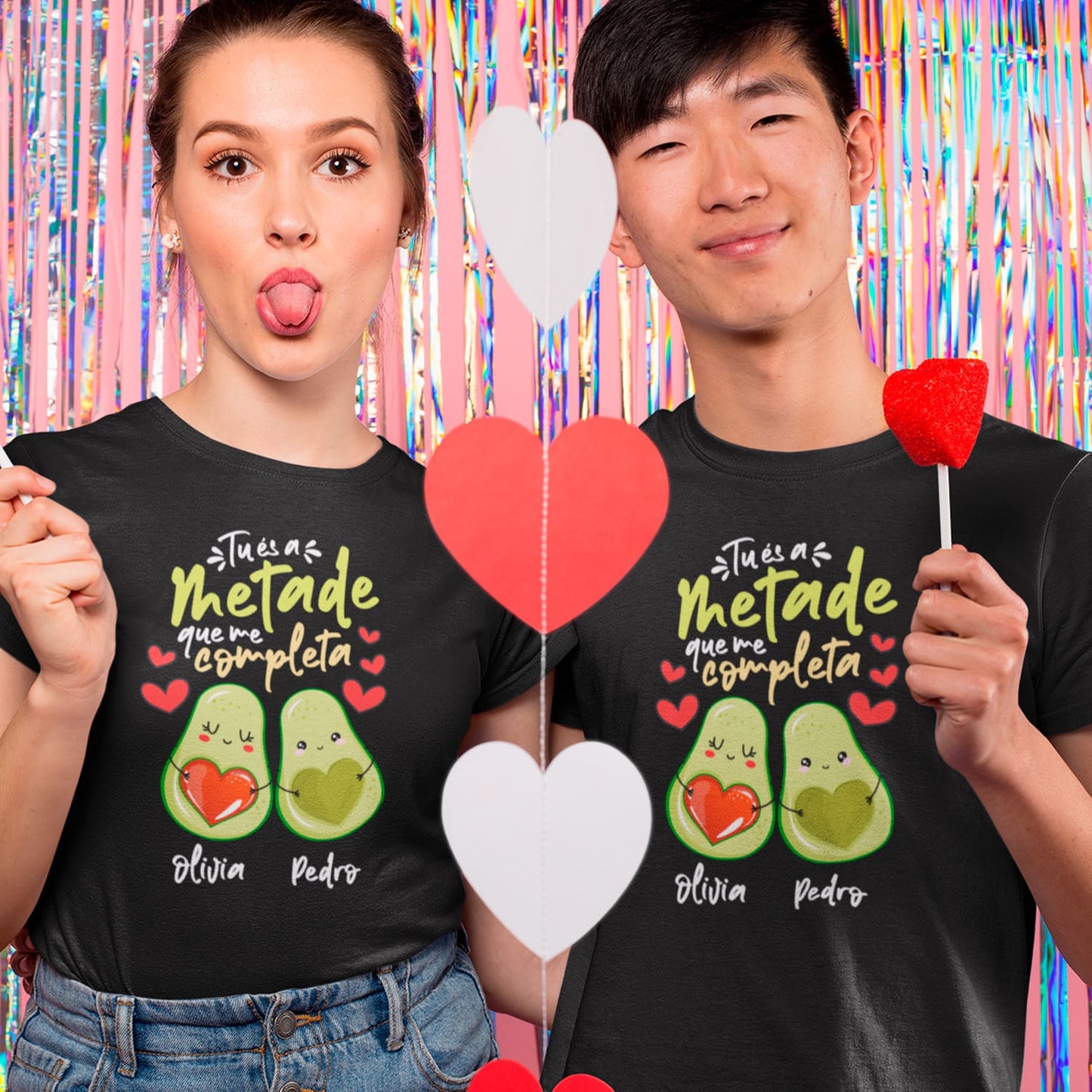 T-shirt "Tu és a metade que me completa"