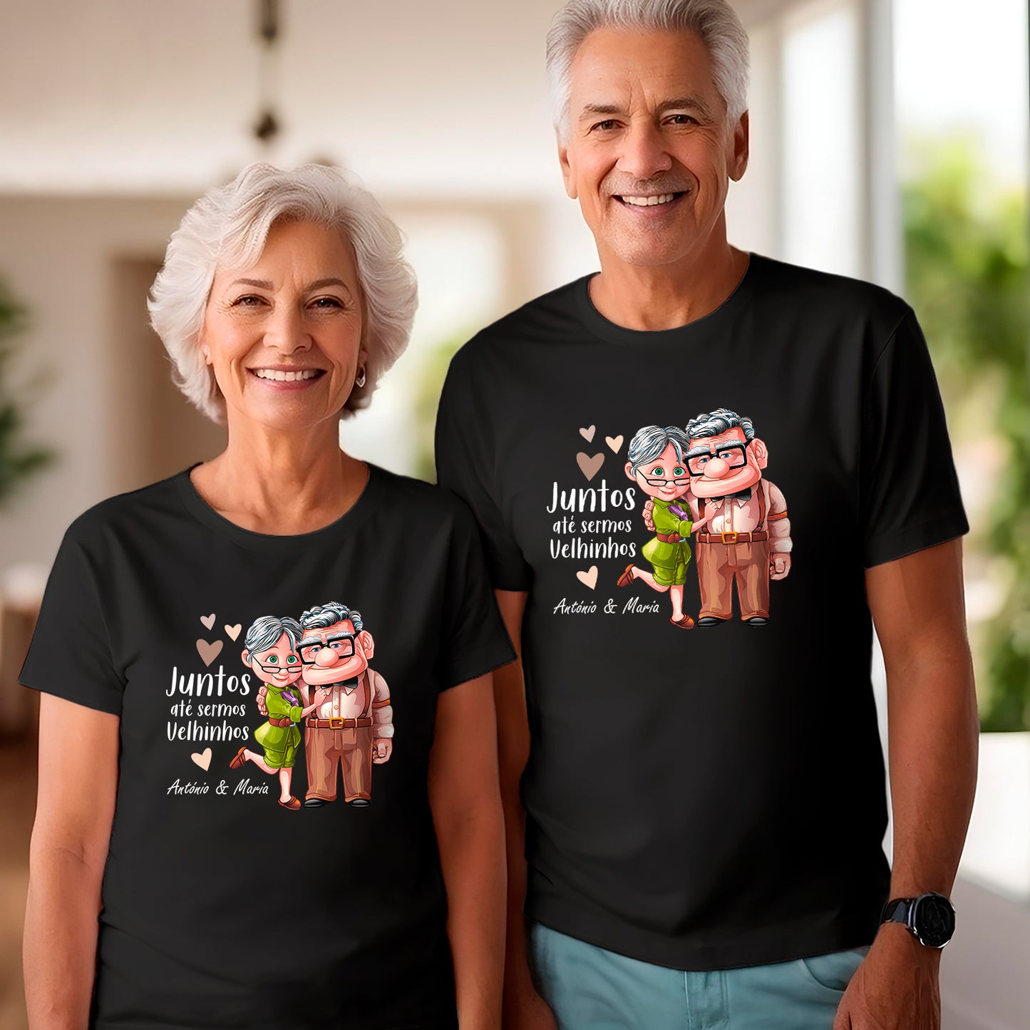 T-shirt "Juntos até sermos velhinhos"