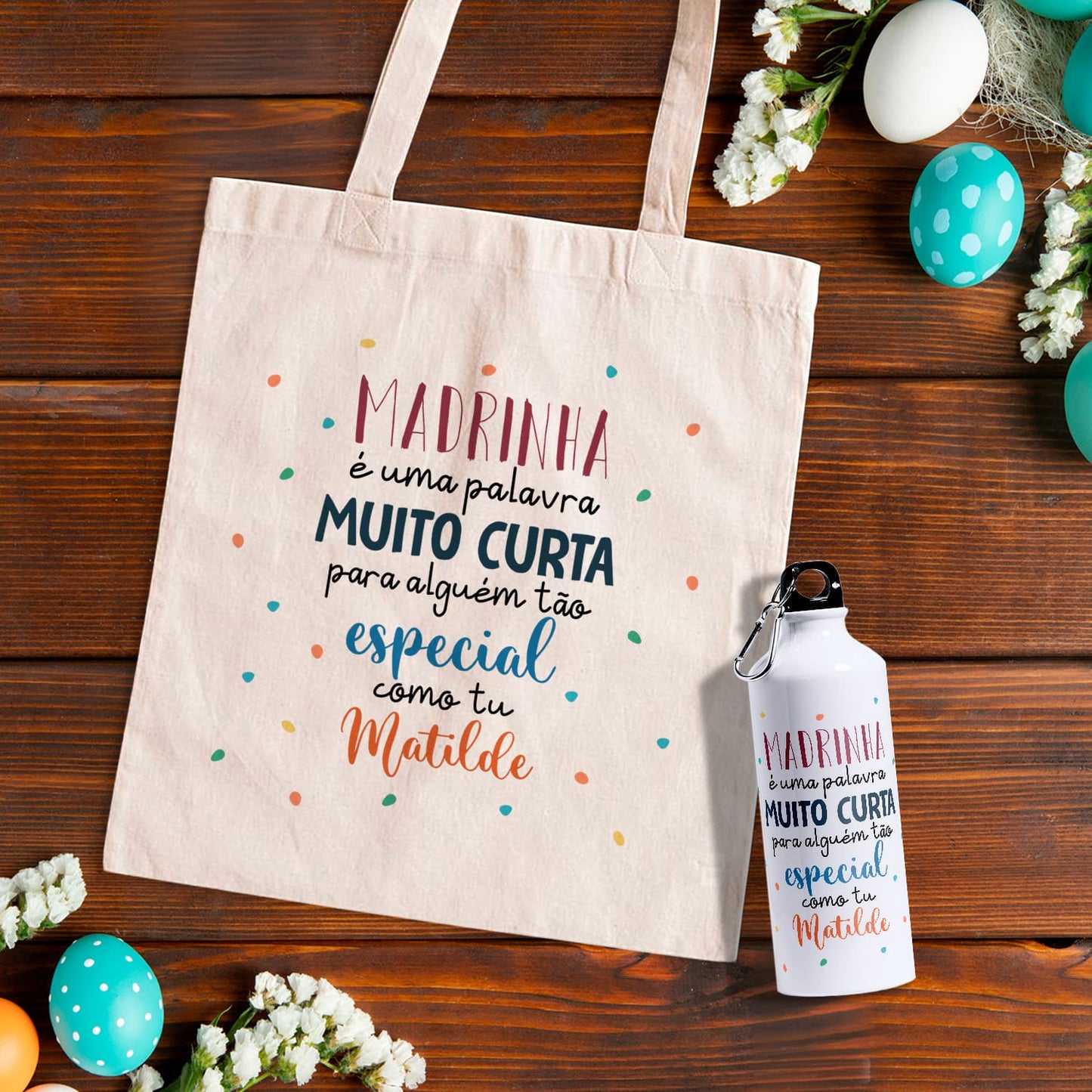 Saco de pano e/ou Garrafa "Para alguém tão especial"