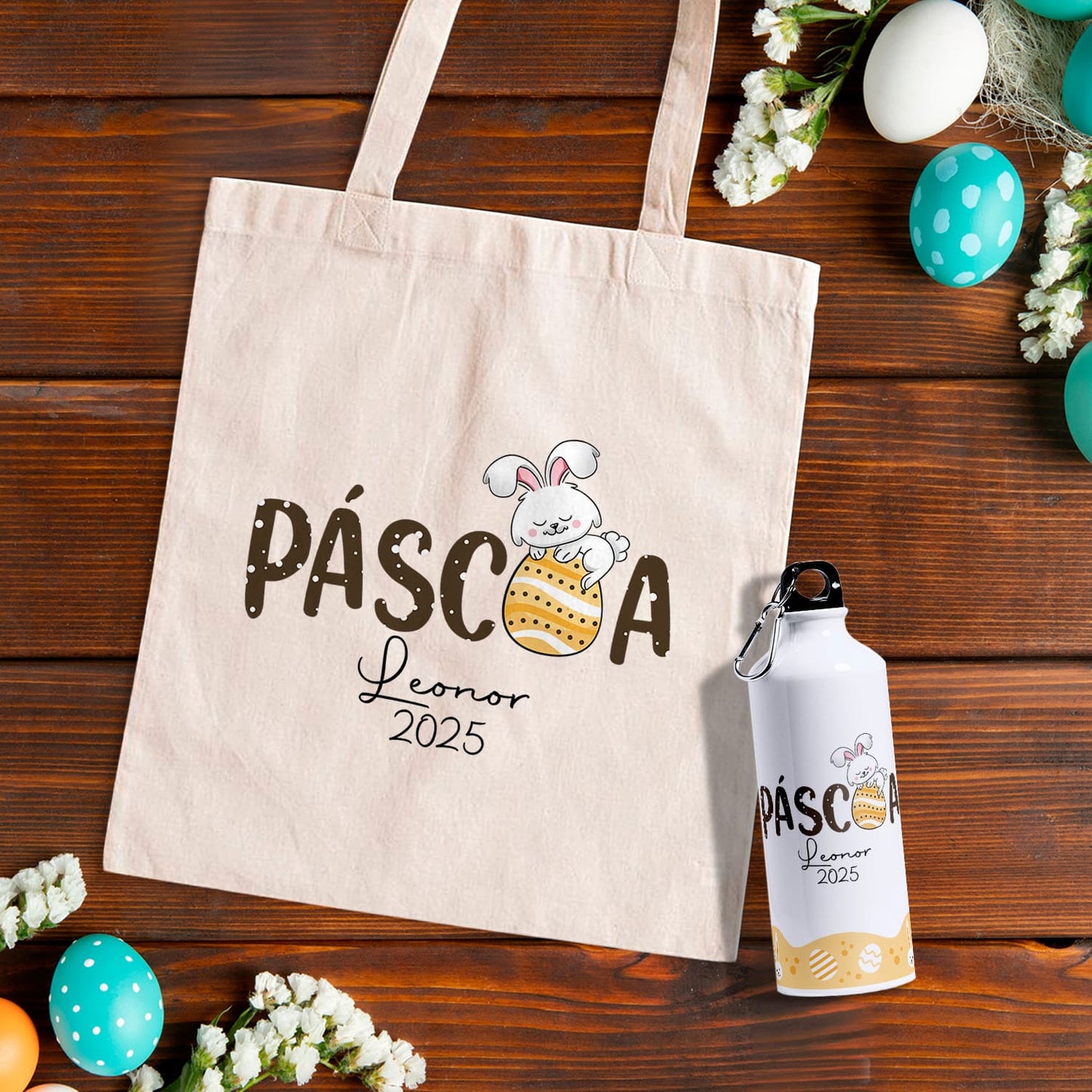 Saco de pano e/ou Garrafa "Páscoa"