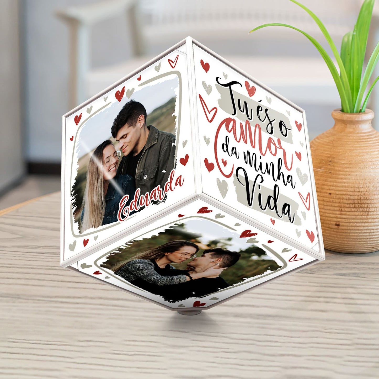 Cubo giratório "Tu és o amor da minha vida"