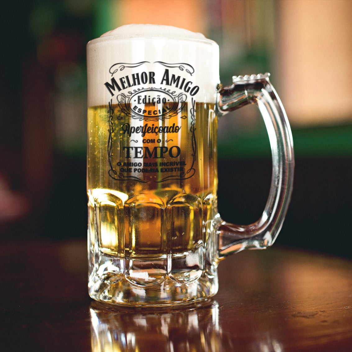 Caneca para Cerveja e/ou Abre-garrafas "Edição Especial - Amigo"