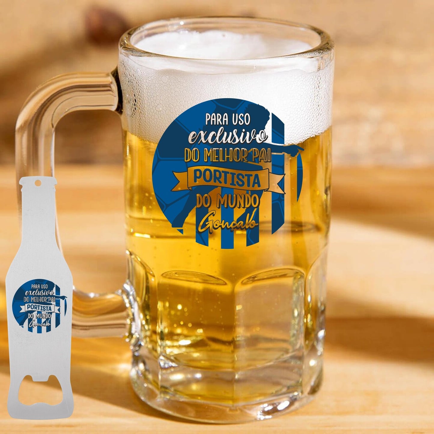 Caneca para Cerveja e/ou Abre-garrafas "Clube"