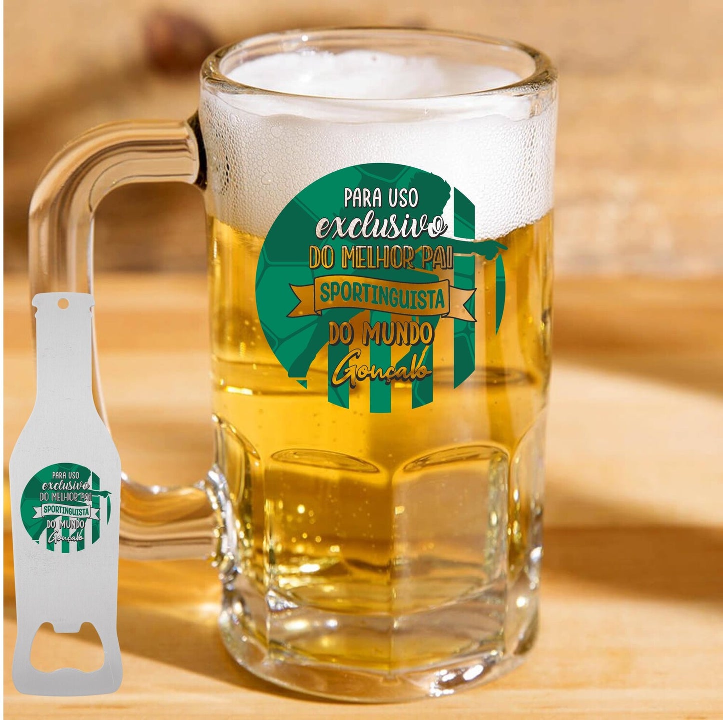 Caneca para Cerveja e/ou Abre-garrafas "Clube"