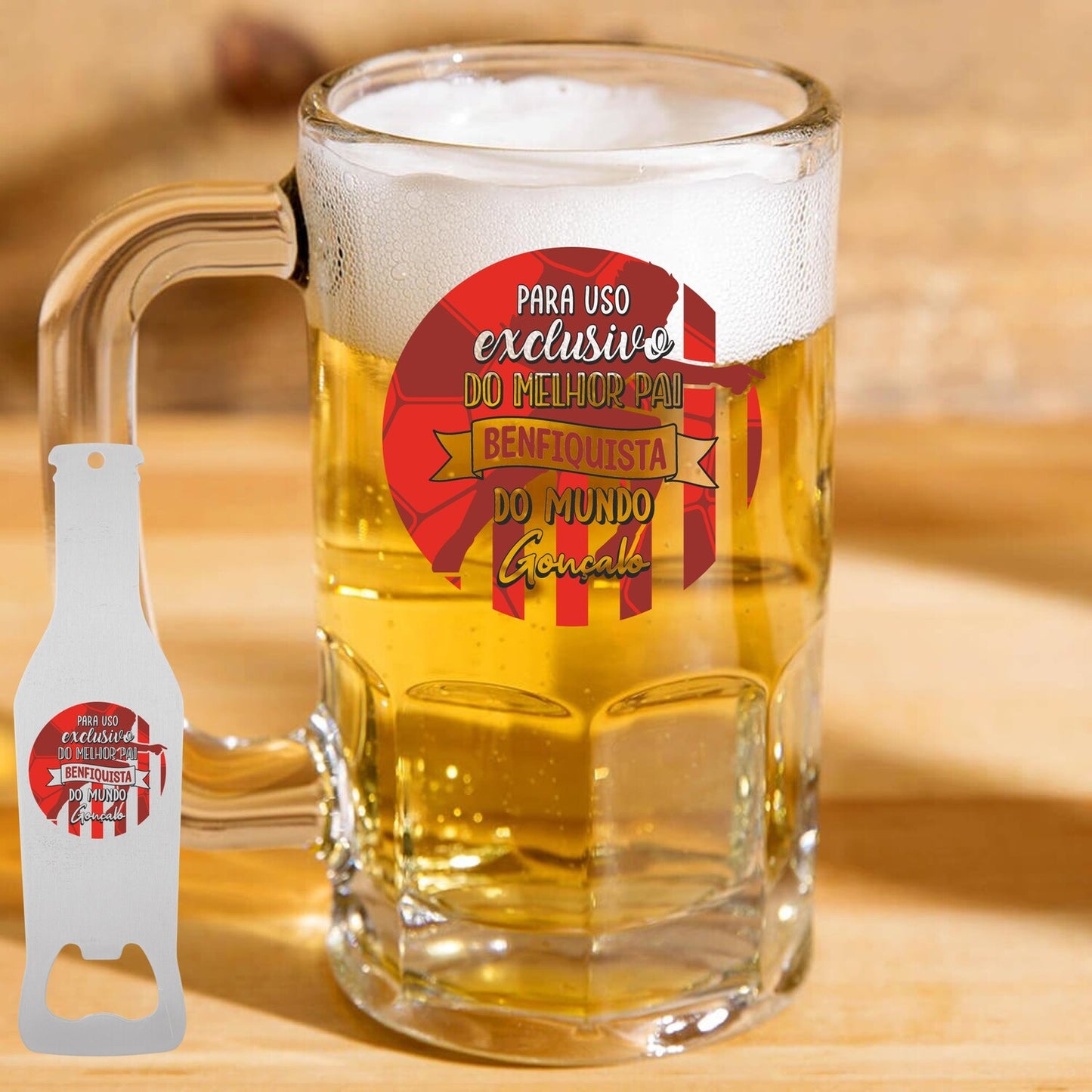 Caneca para Cerveja e/ou Abre-garrafas "Clube"