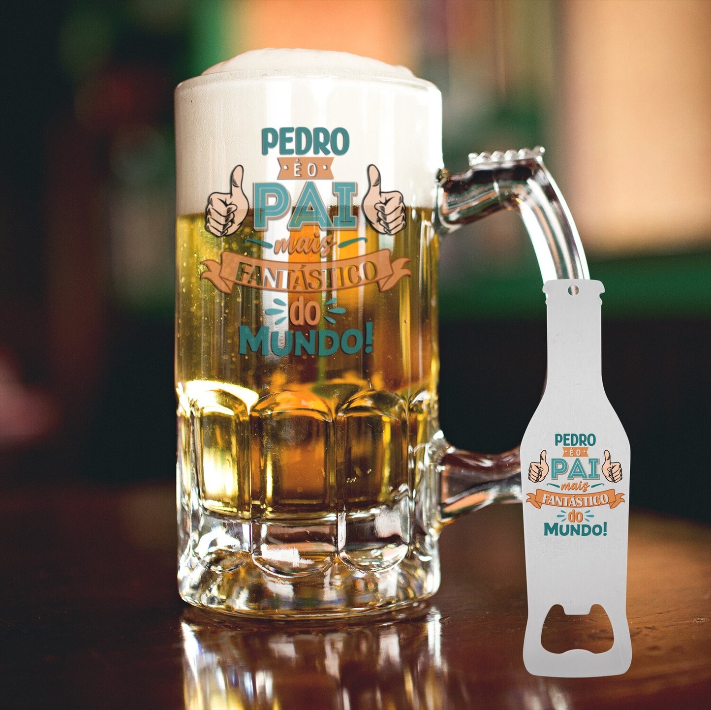 Caneca para Cerveja e/ou Abre-garrafas "O mais fantástico do mundo"