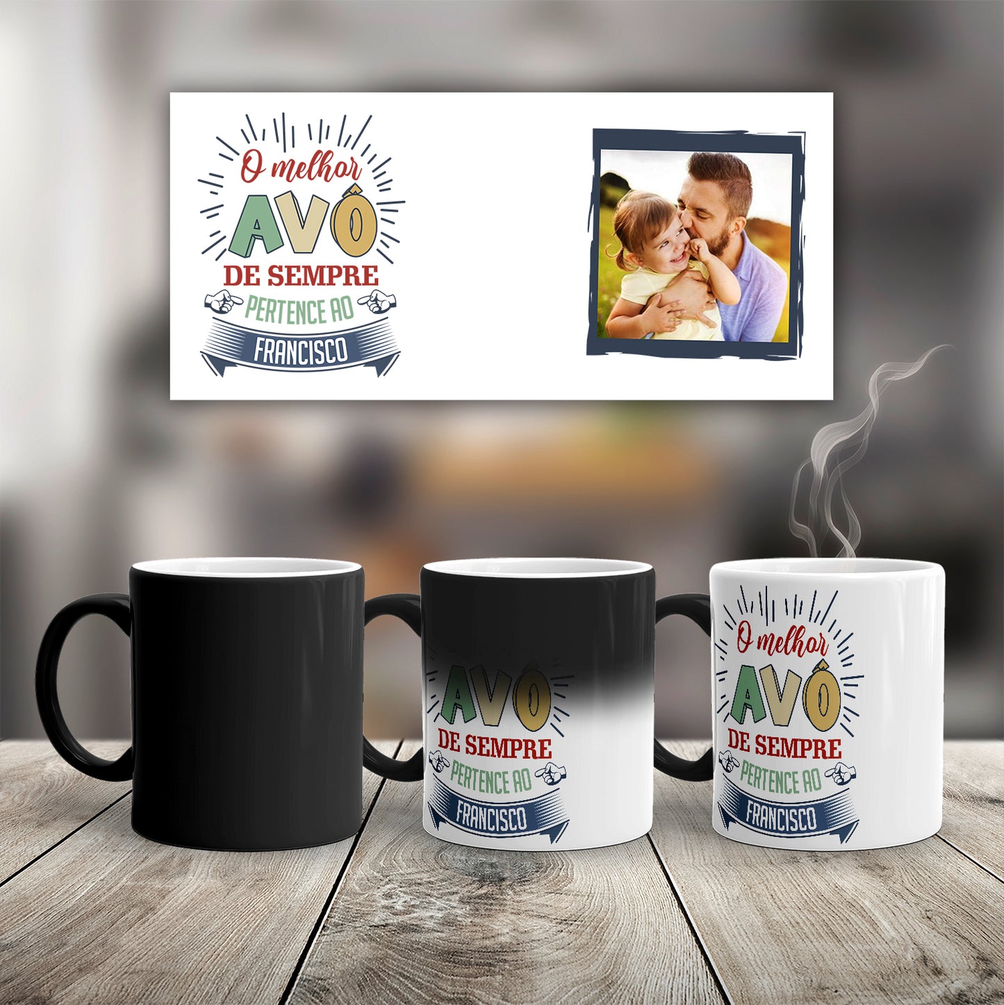 Caneca Mágica "O melhor avô de sempre"