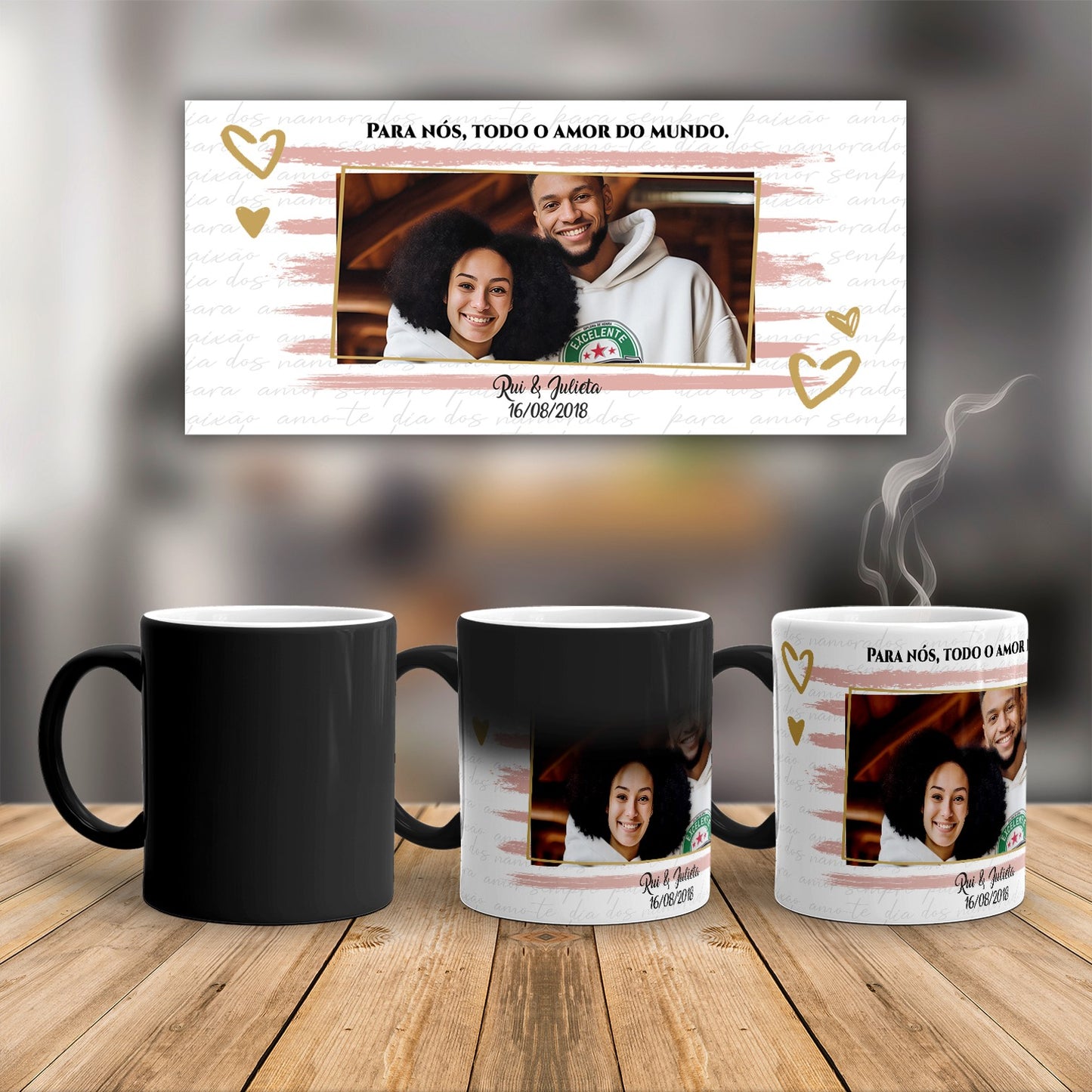 Caneca mágica "Palavras de Amor"