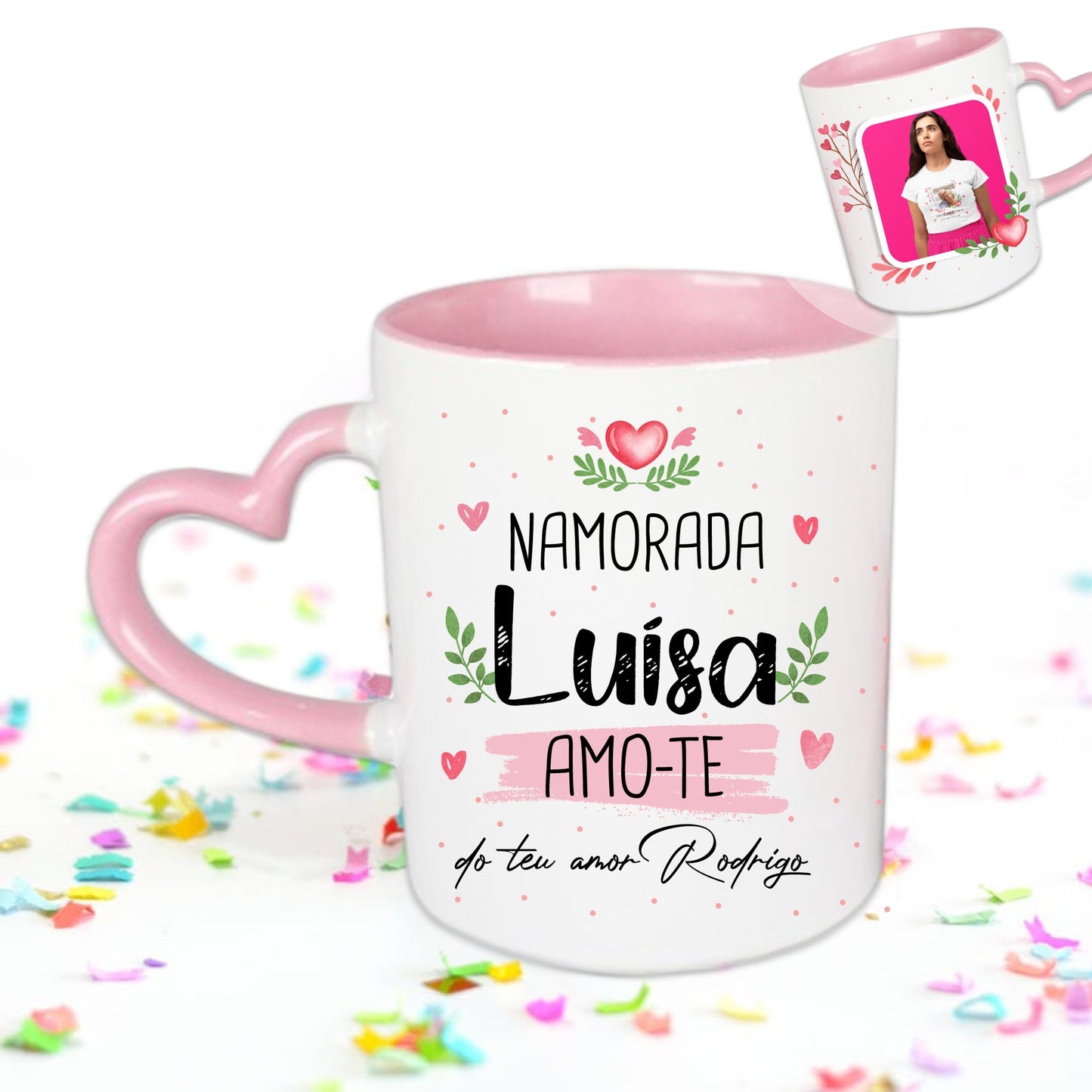 Caneca Pega Coração "💕AMO-TE💕"