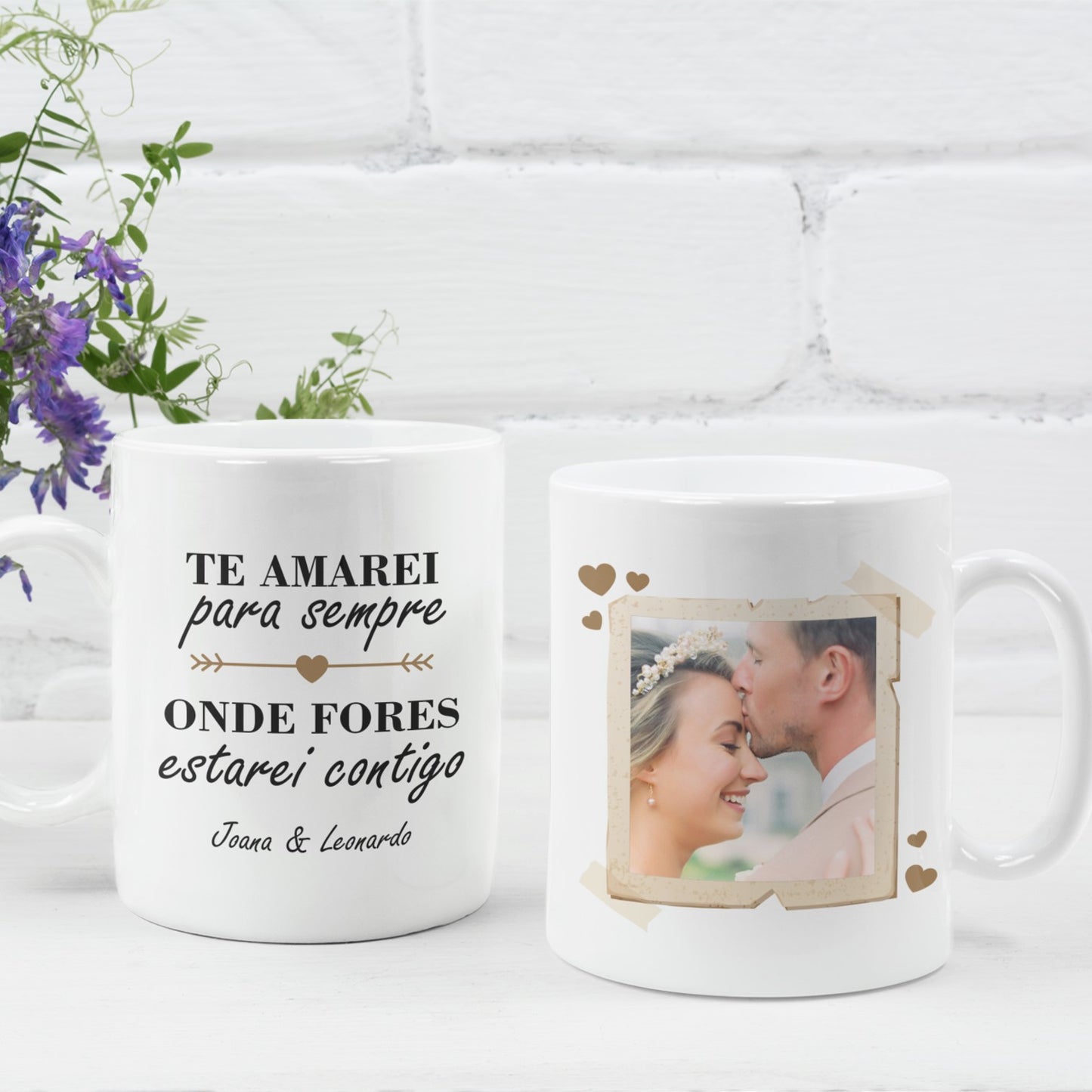 Caneca "Onde fores estarei contigo"
