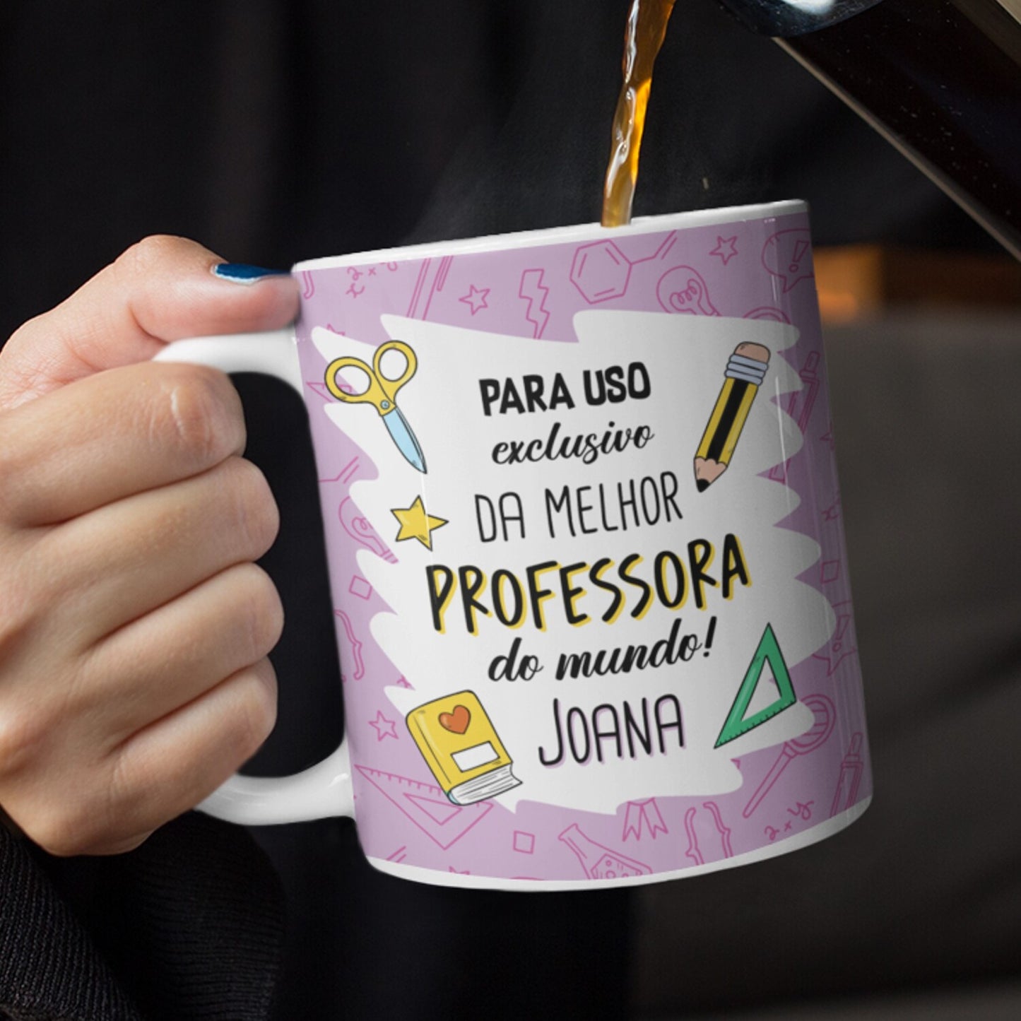 Caneca "Para uso exclusivo do(a) melhor Professor(a)"
