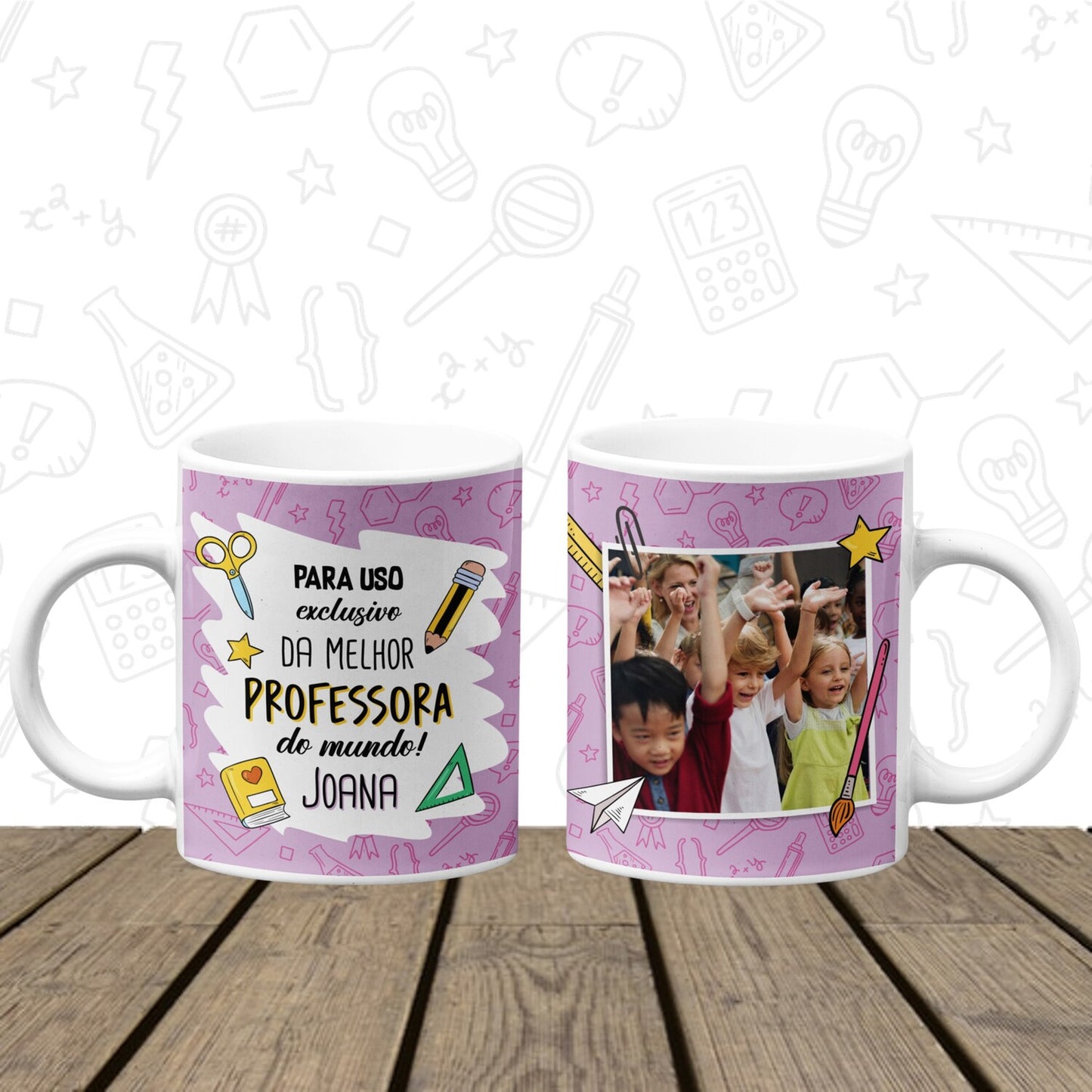 Caneca "Para uso exclusivo do(a) melhor Professor(a)"