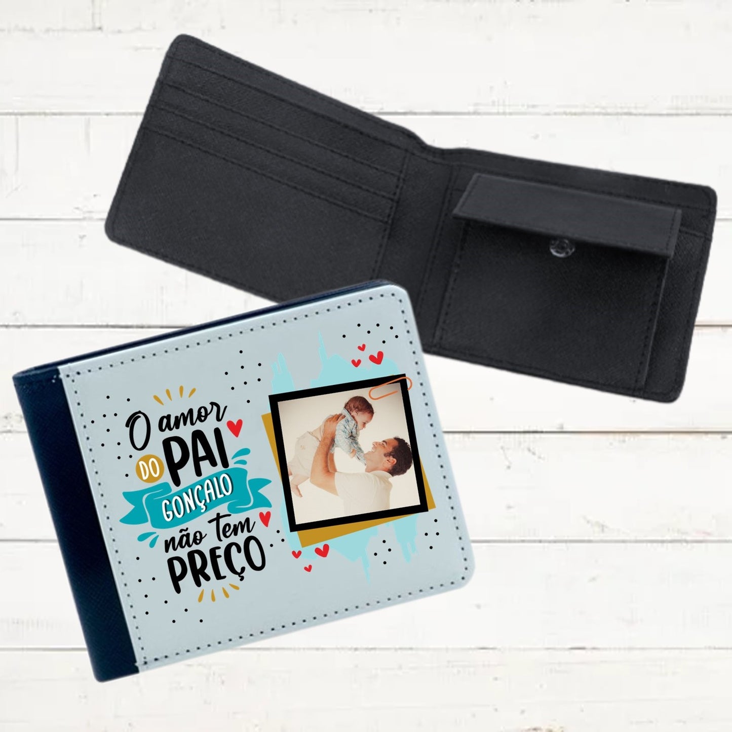 Carteira de homem "O amor não tem preço"