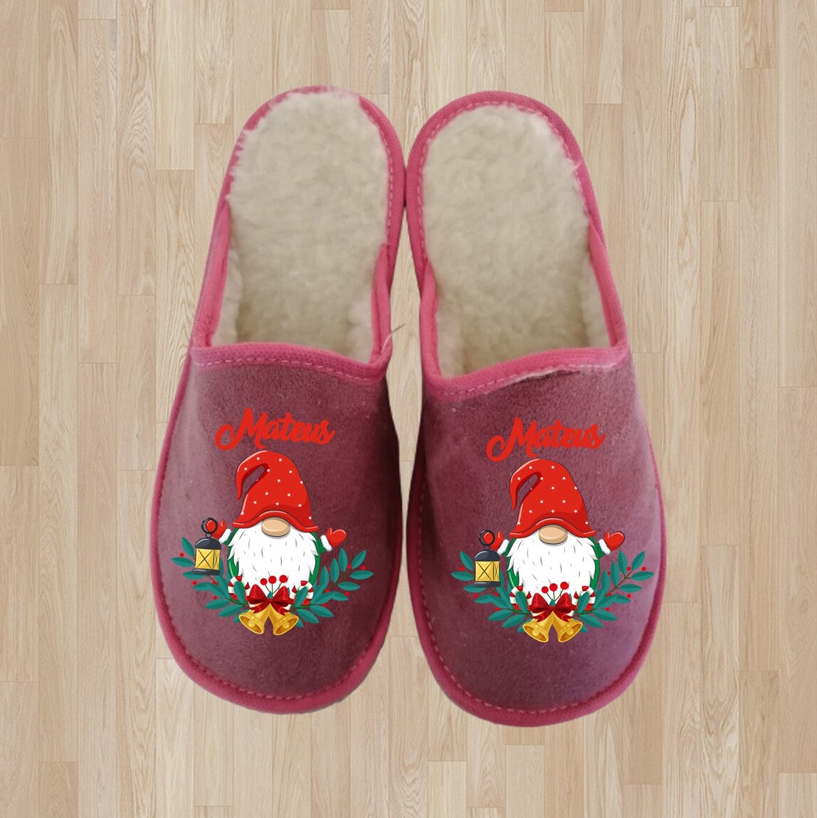 Chinelos de Natal "Gnomo"