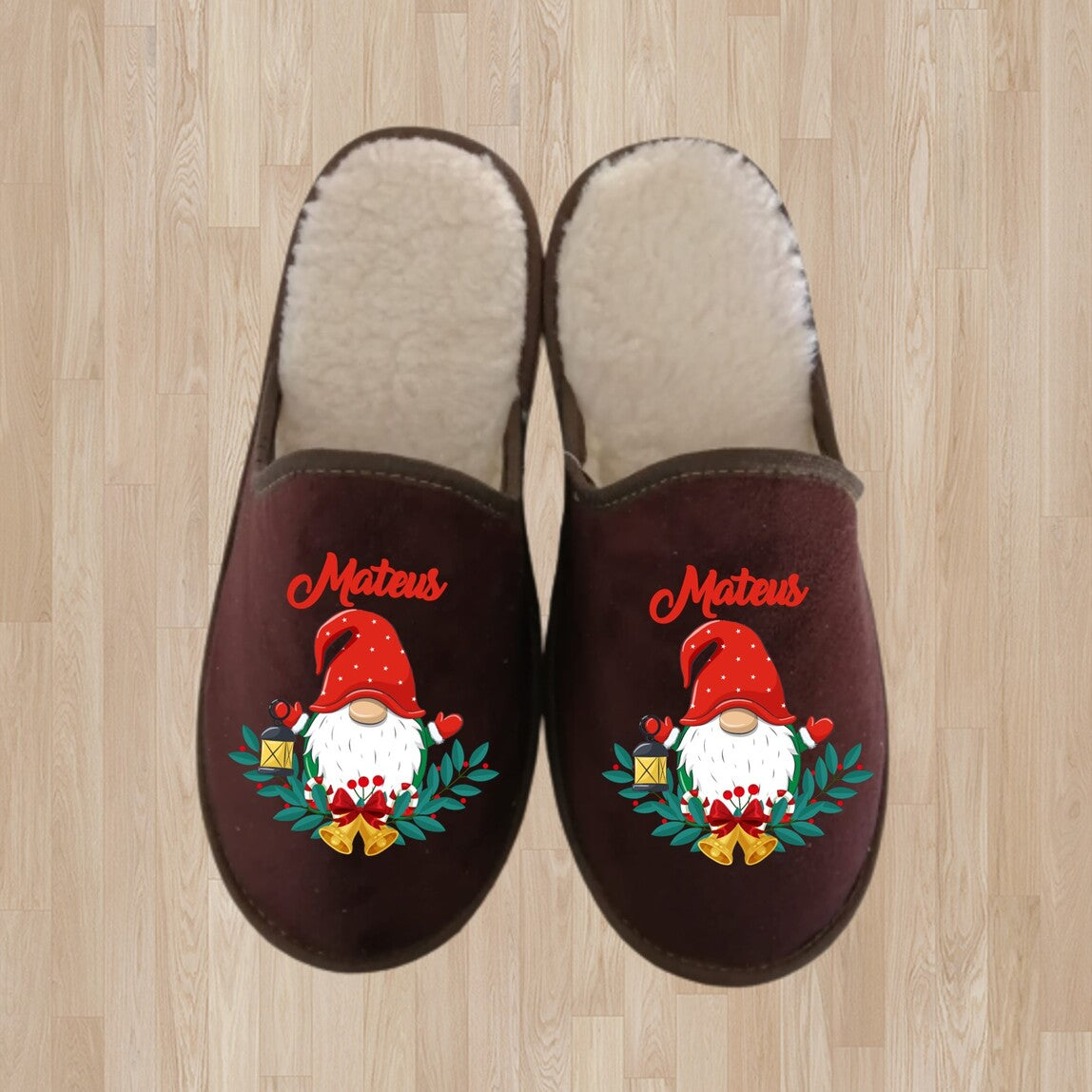 Chinelos de Natal "Gnomo"