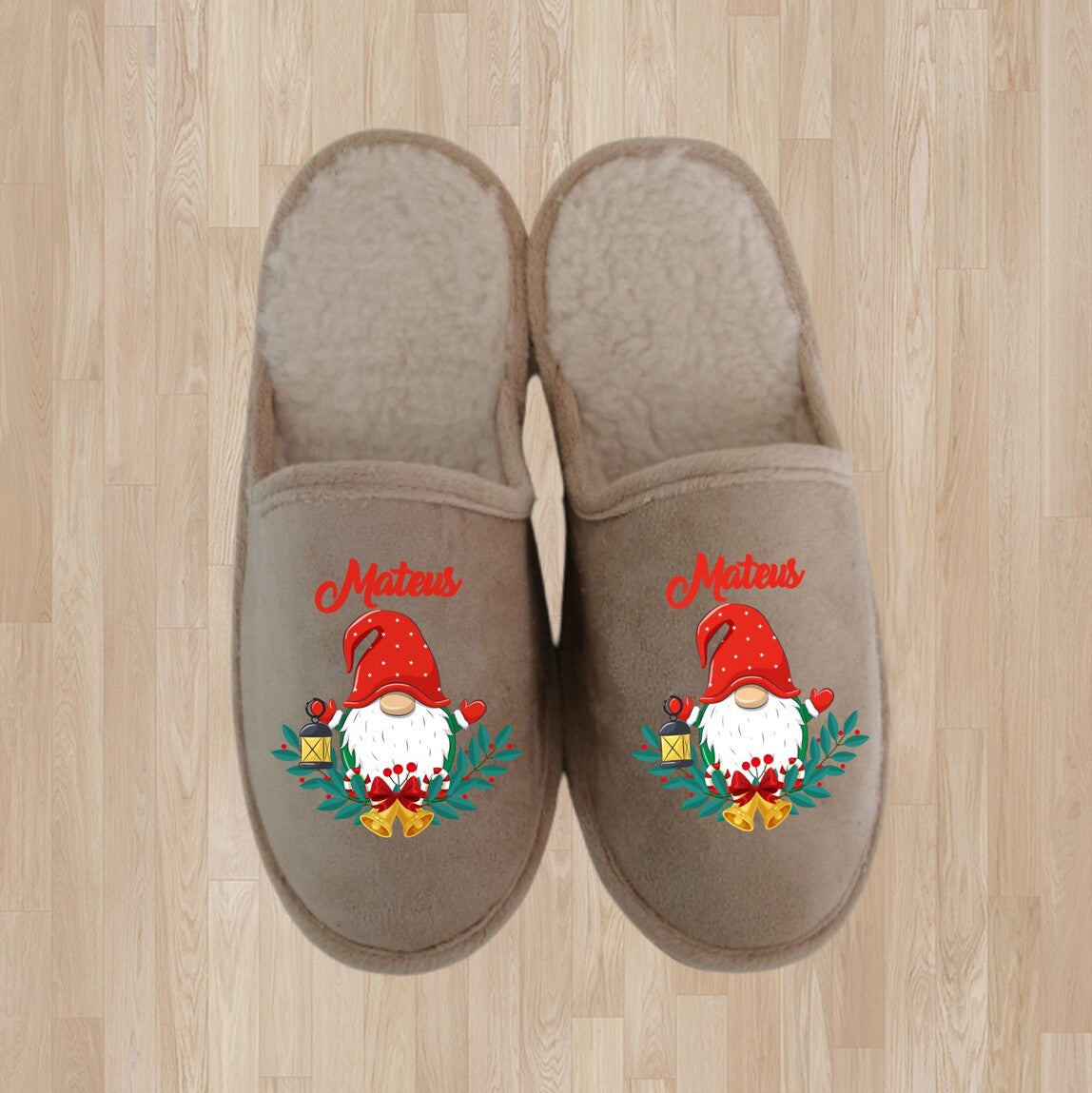 Chinelos de Natal "Gnomo"