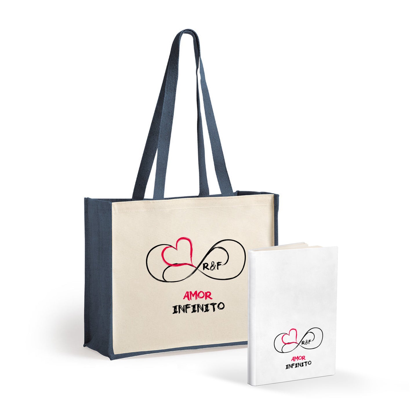 Saco e/ou Caderno "Amor Infinito"