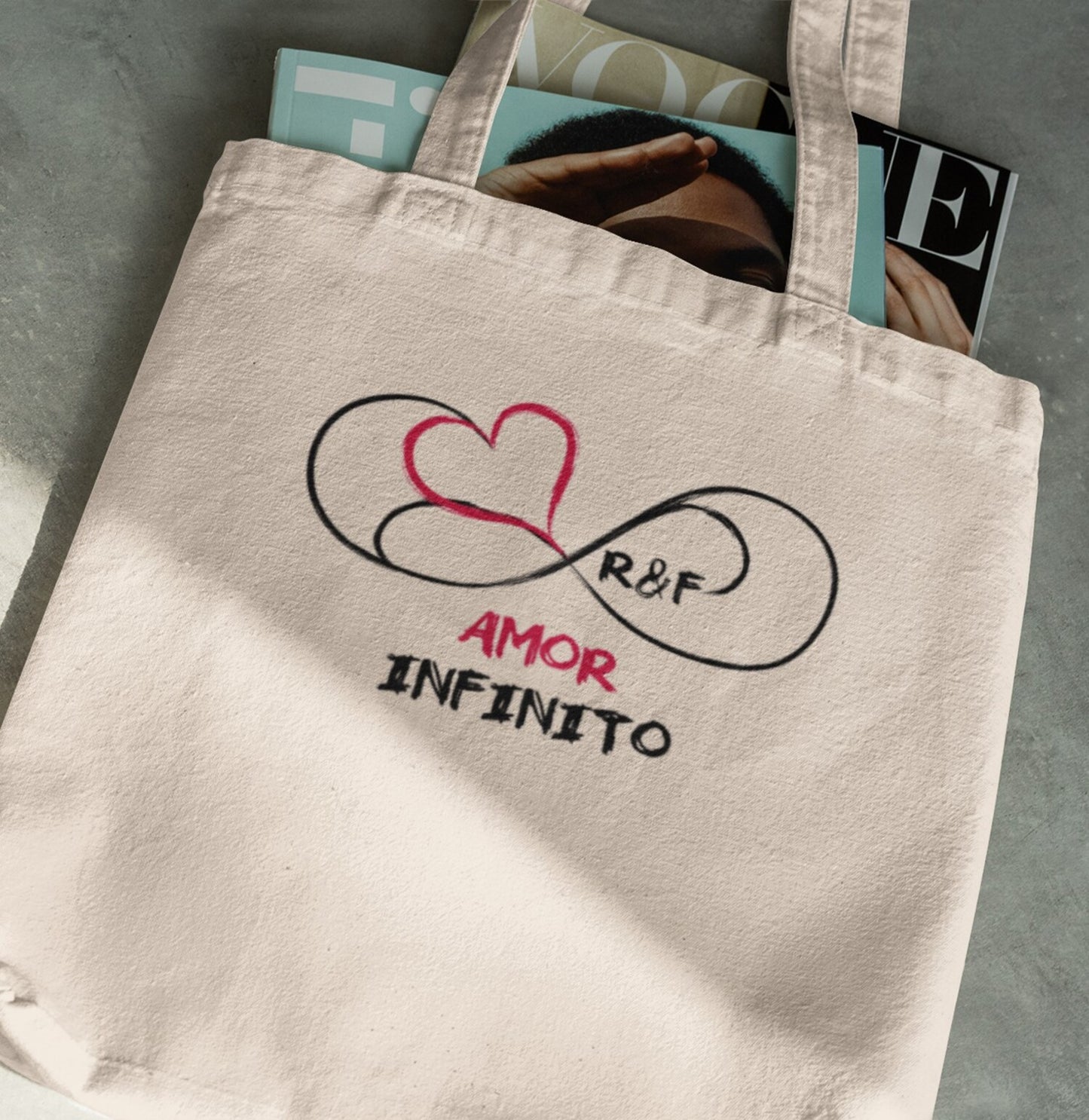 Saco de pano "Amor Infinito"