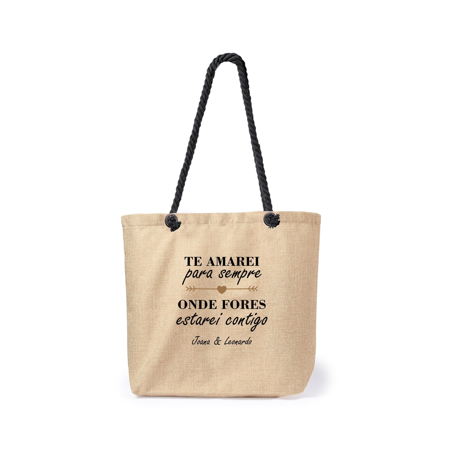 Saco e/ou Necessaire "Onde fores estarei contigo"