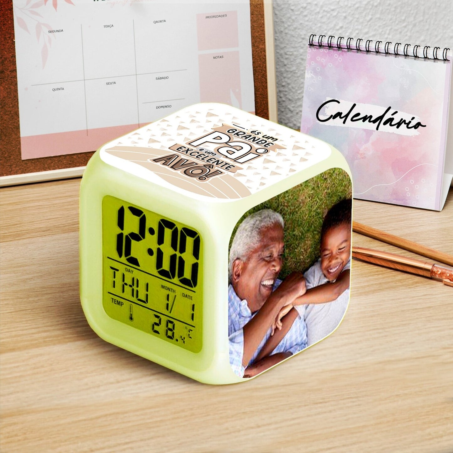 Despertador "Grande Mãe/Pai - Excelente Avó/Avô"