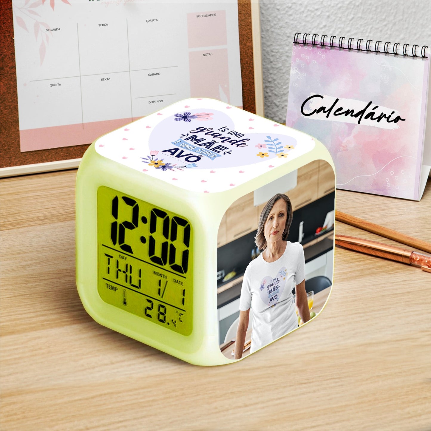 Despertador "És uma Grande Mãe e uma Super Avó"