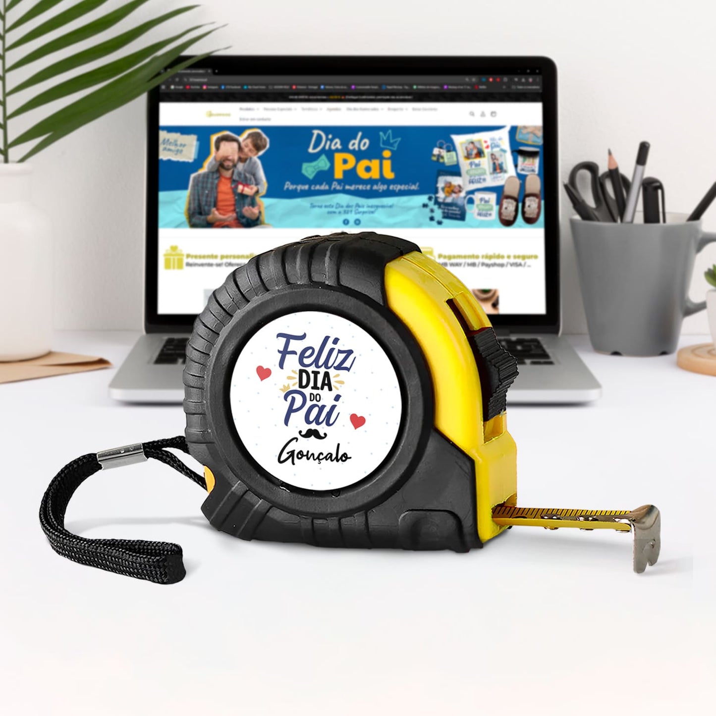 Fita métrica "Feliz Dia do Pai"
