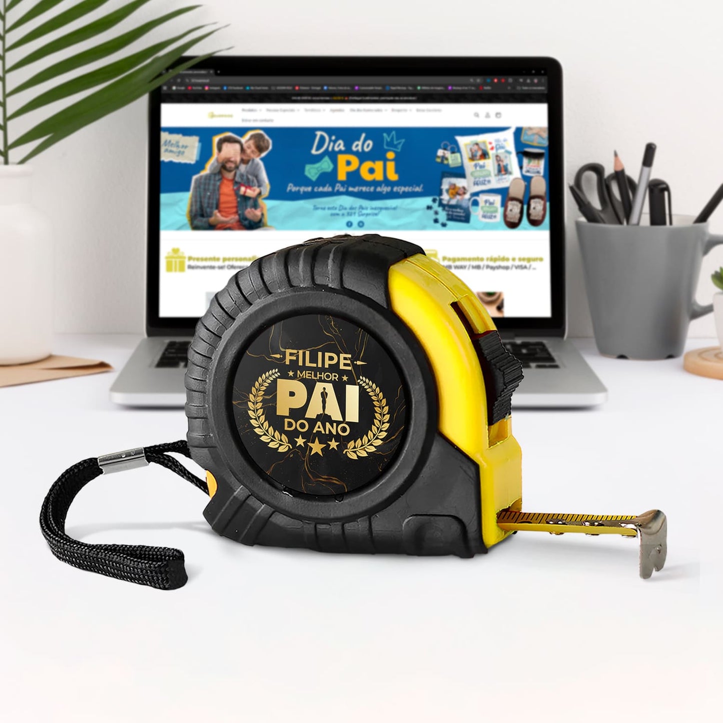 Fita métrica "Óscar: melhor pai do ano"