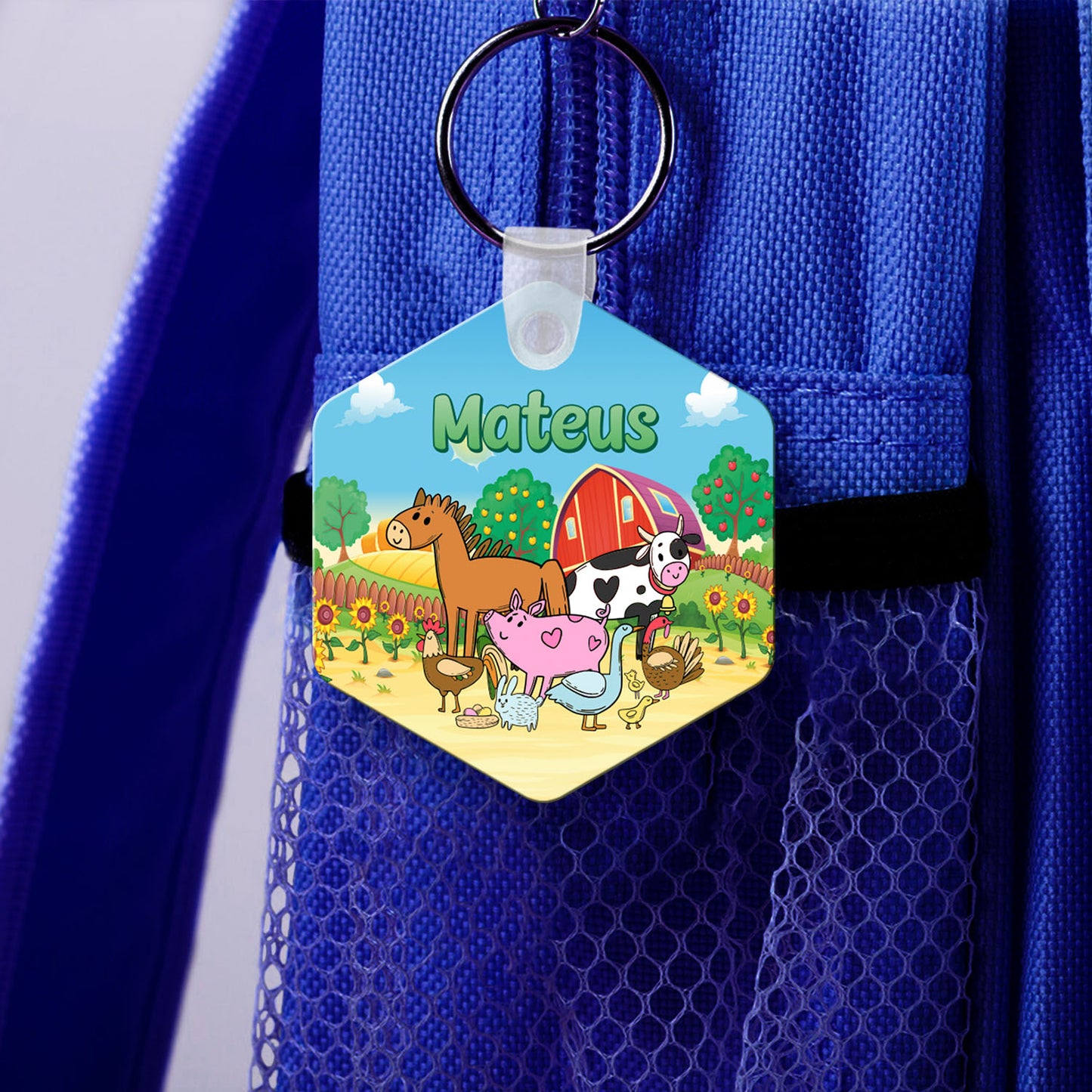 Identificador de Mochila "Animais da Quinta"
