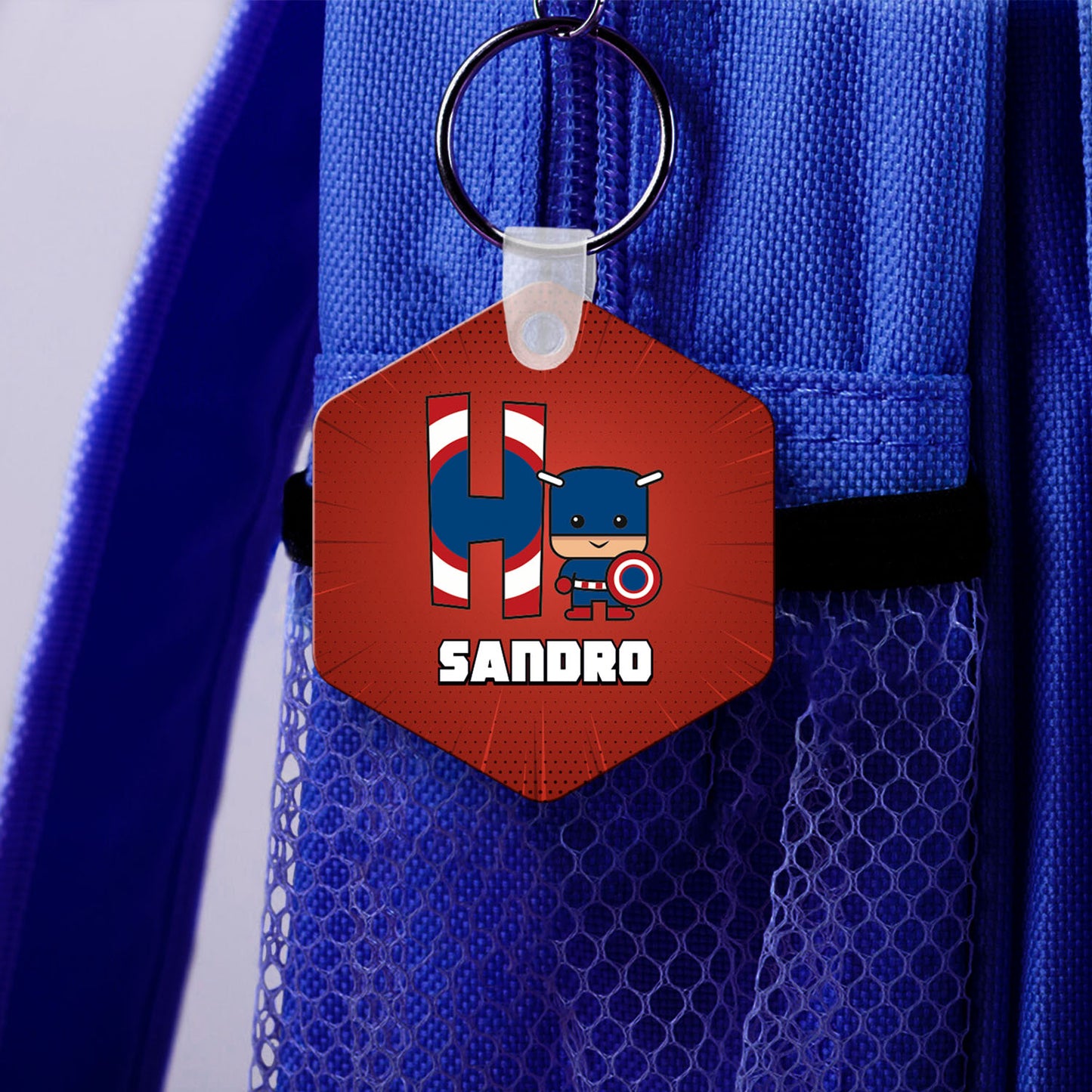 Identificador de Mochila "Super Heroes"