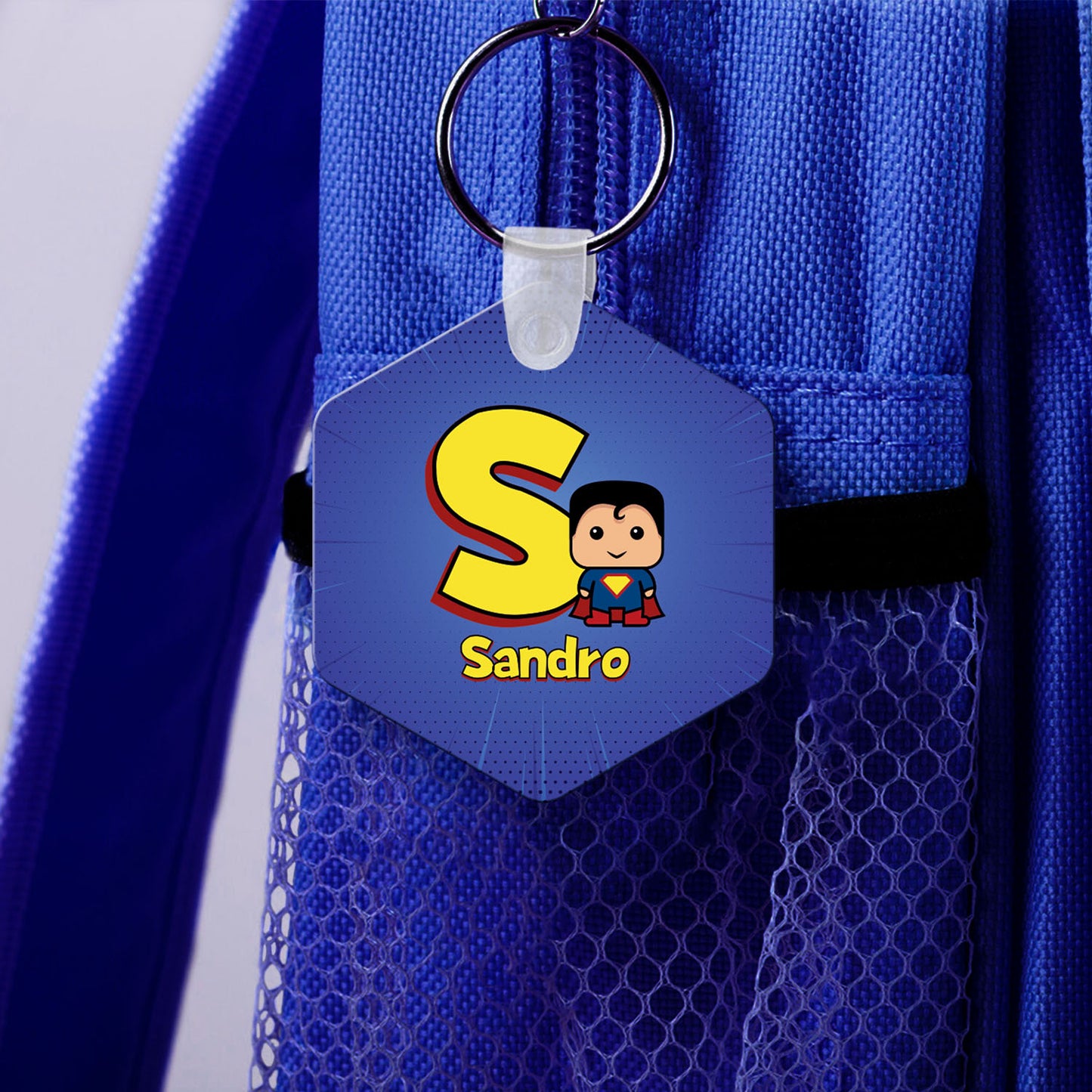 Identificador de Mochila "Super Heroes"