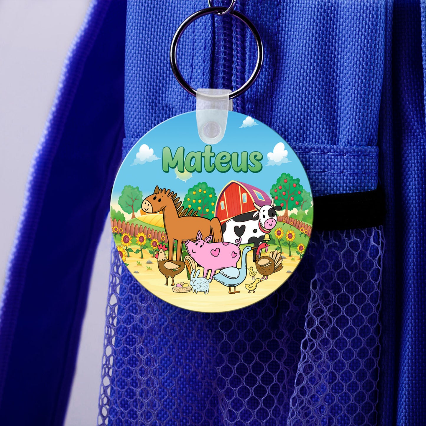 Identificador de Mochila "Animais da Quinta"