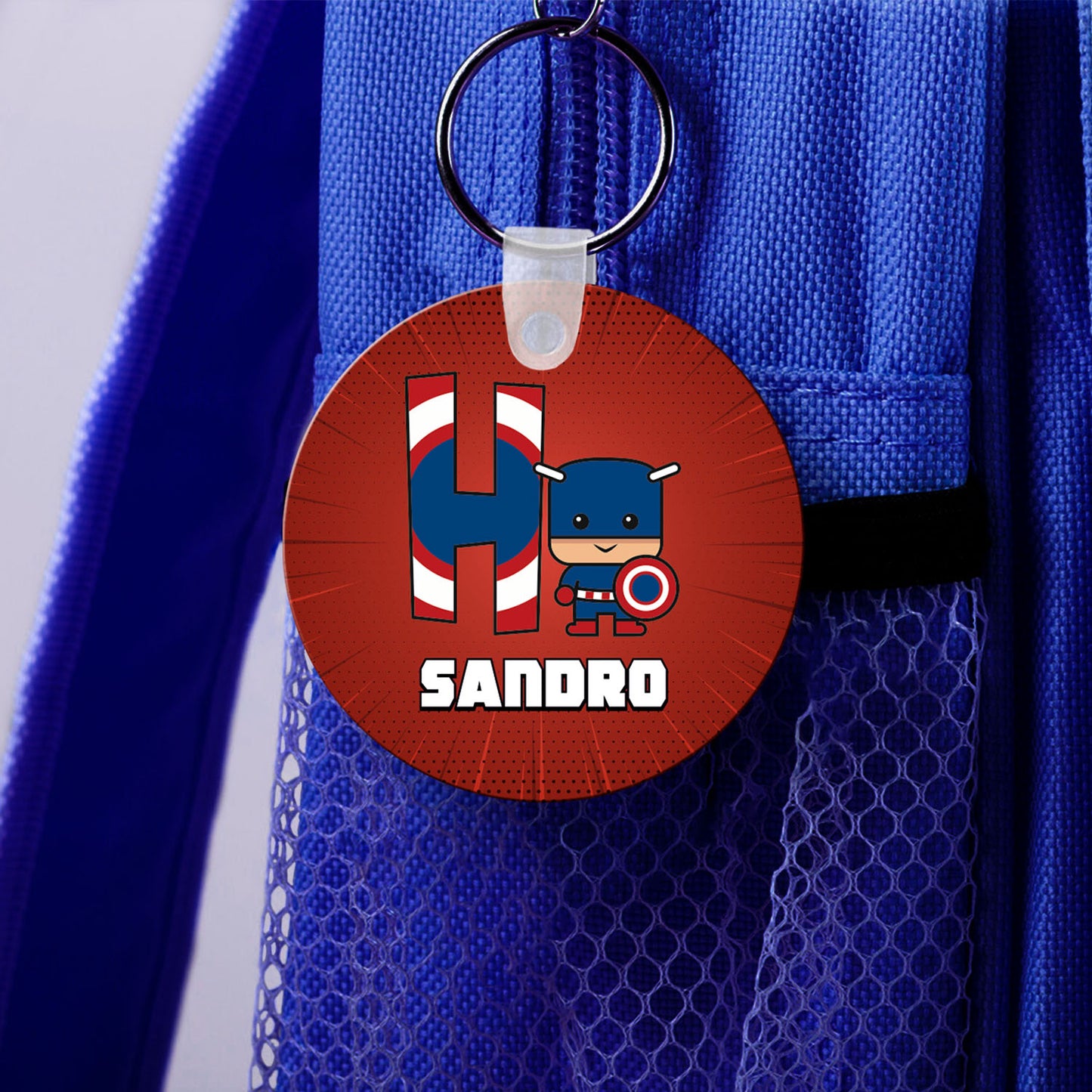Identificador de Mochila "Super Heroes"