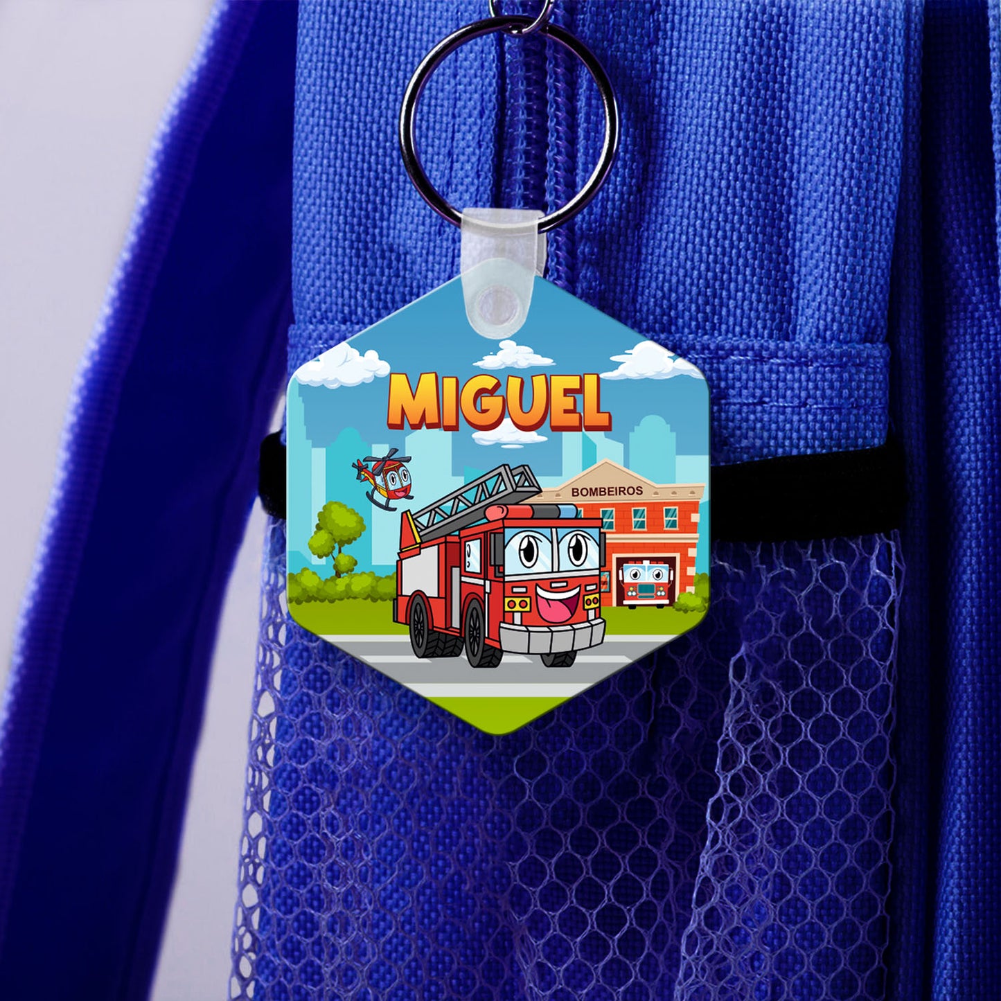 Identificador de Mochila "Bombeiros"