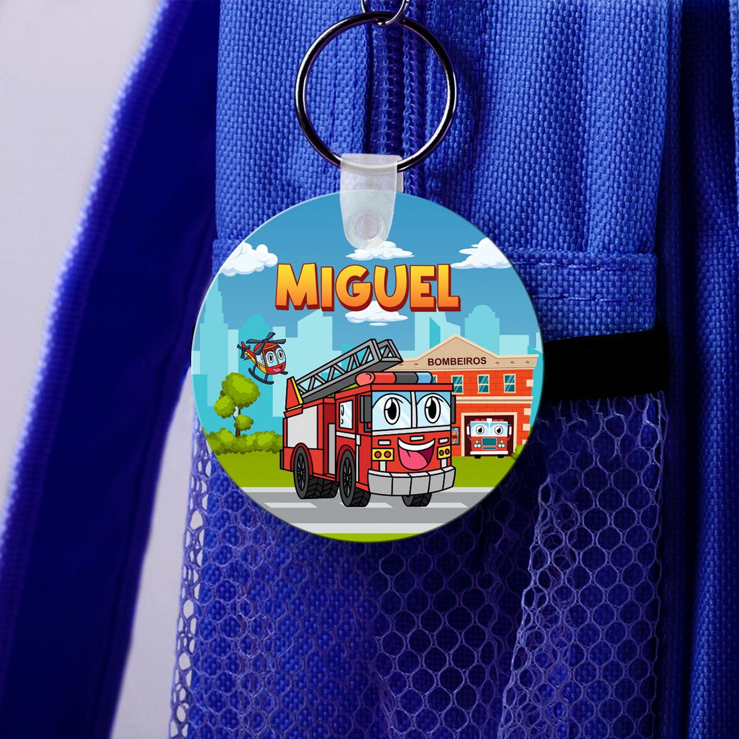 Identificador de Mochila "Bombeiros"